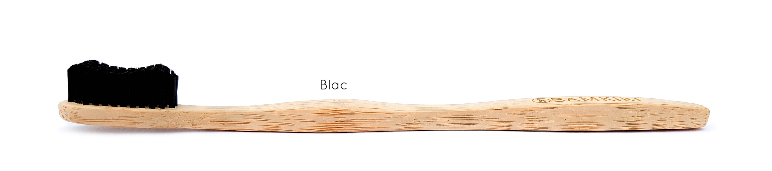 Australia environmentally friendly and biodegradable adult size bamboo toothbrush Blac.
