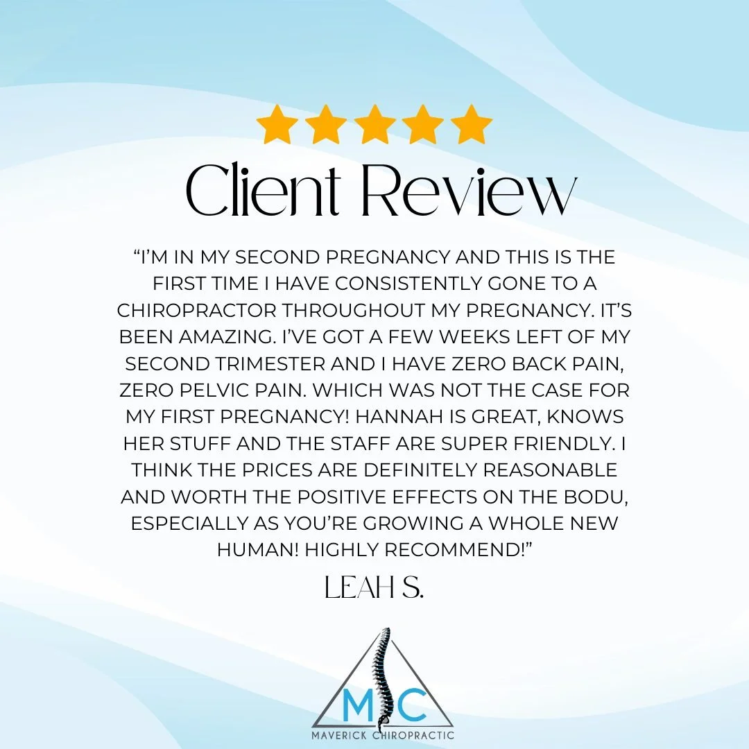 Nothing means more to us than hearing stories like this. 💙

Pregnancy can bring its share of aches and discomfort, and we're honored to help our patients feel their best throughout the journey. Thank you, Leah, for trusting our team and allowing us 