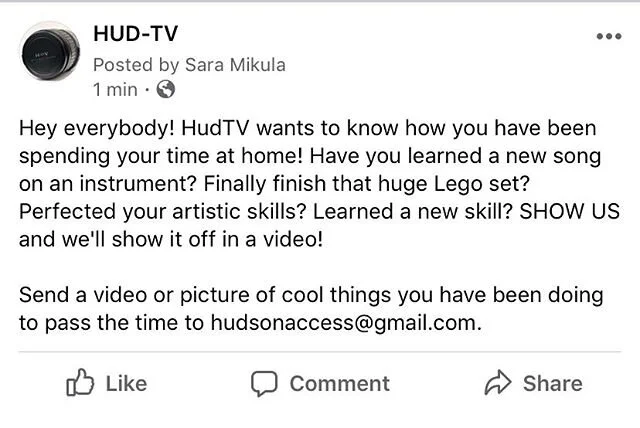 Use this time to get creative! I finally taught my dog to shake hands today πΆ Show us what you’ve been up to at hudsonaccess@Gmail.com π¨πΊπ§©