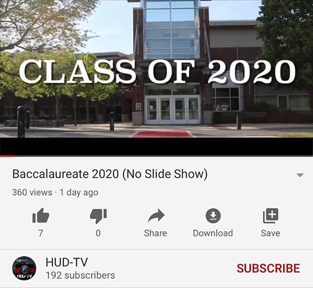 Be sure to check out the 2020 HHS Baccalaureate on our YouTube channel, as well as the senior/baby slideshow! π
#congratulations #classof2020 #hhsseniors