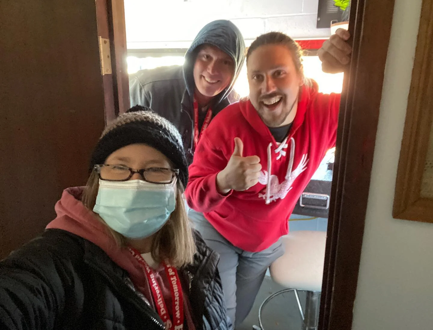 Getting the band back together! #peprally GoHawks! Tune in 10am Thanksgiving Day Football 🏈