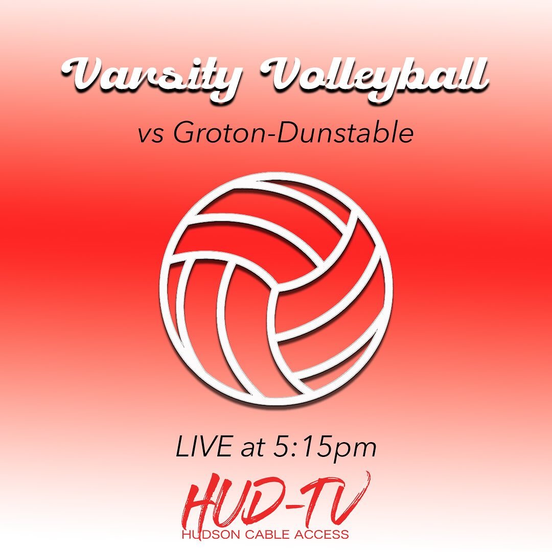Today&rsquo;s varsity volleyball game against Groton-Dunstable will be LIVE at 5:15pm! 🏐