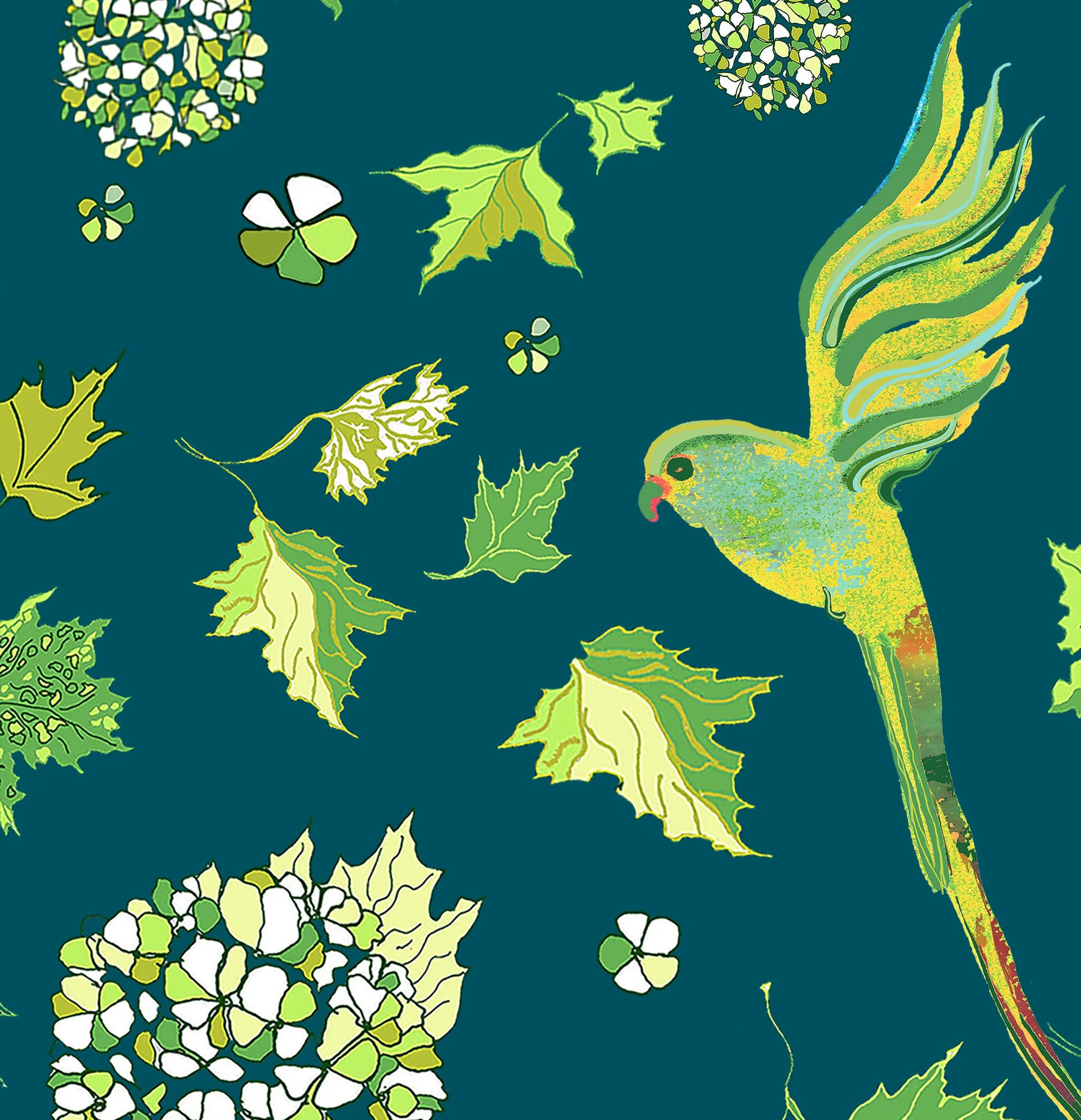 Parakeet Design Table Linen