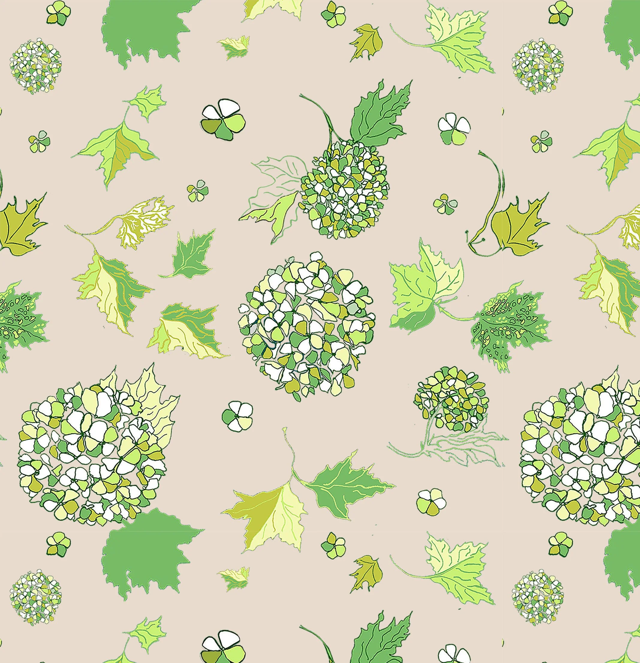 Green and Natural Botanical Linens