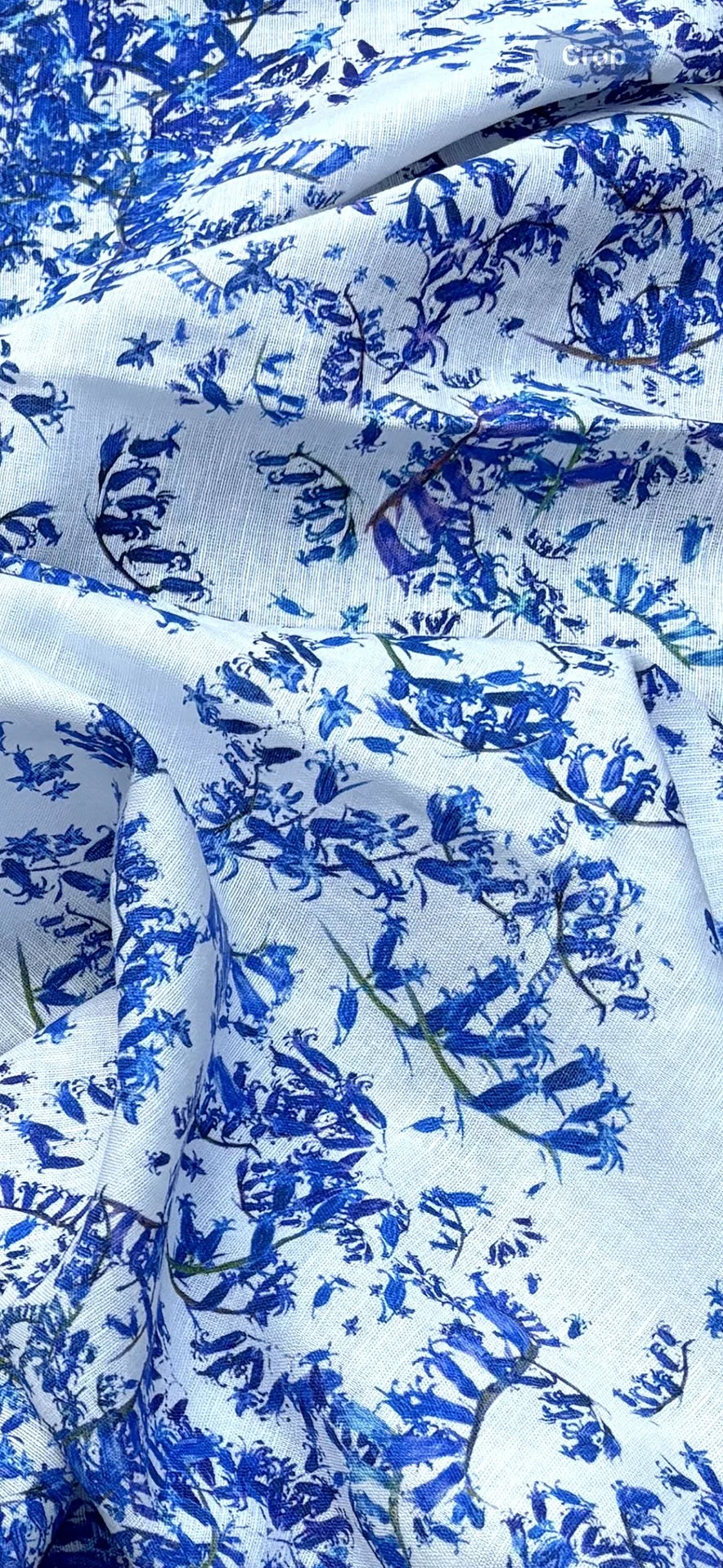 Bluebell Design Linen Fabric