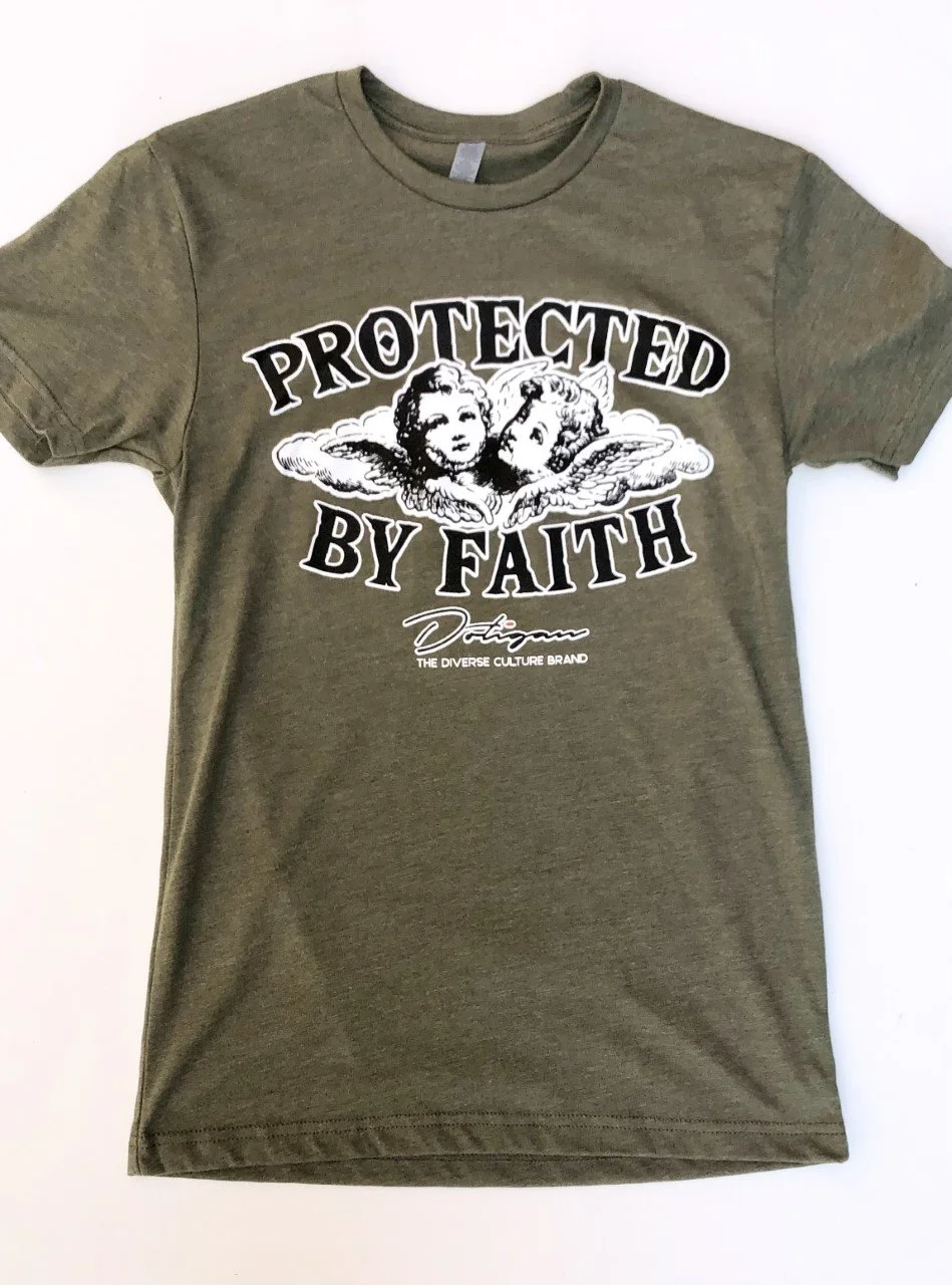 PROTECTED BY FAITH - ARMY GREEN