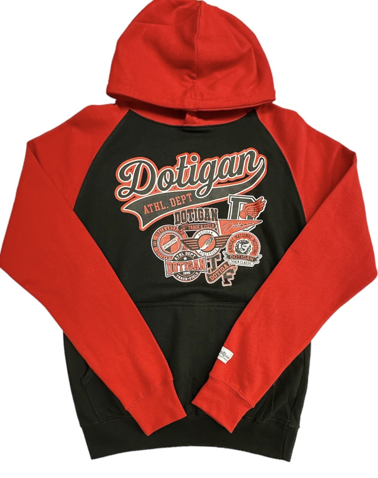 ATHL DEPT HOODIE - BLACK/RED