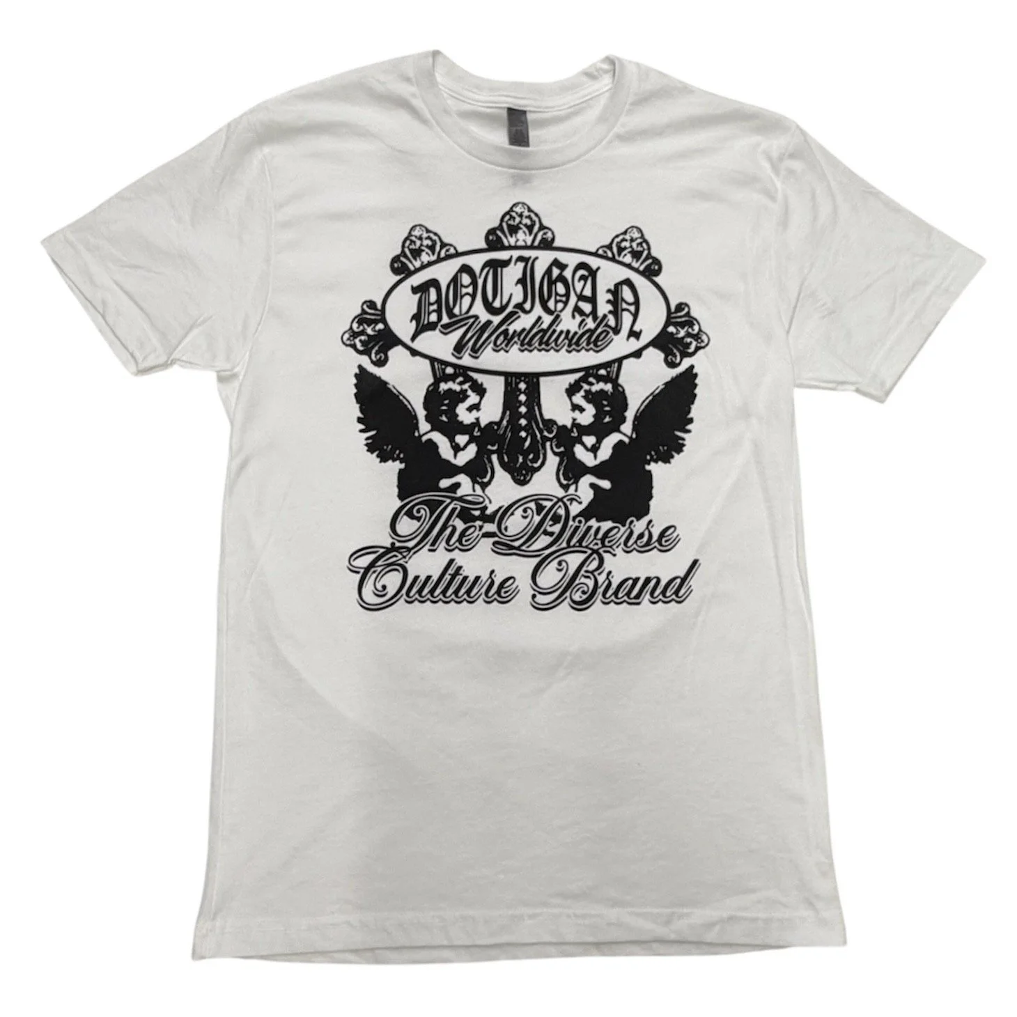WORLDWIDE ANGEL TEE - WHITE/BLACK