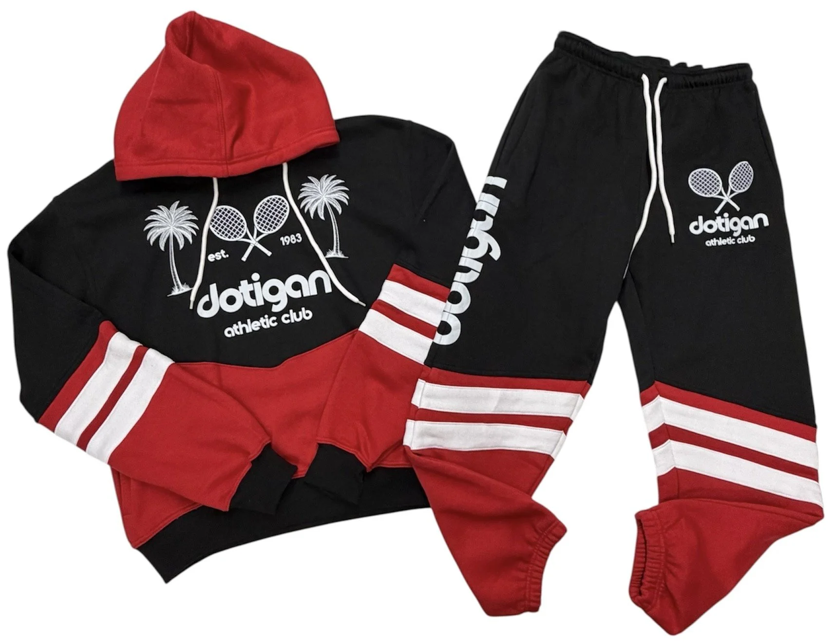 ATHLETIC CLUB SUIT - BLACK/RED