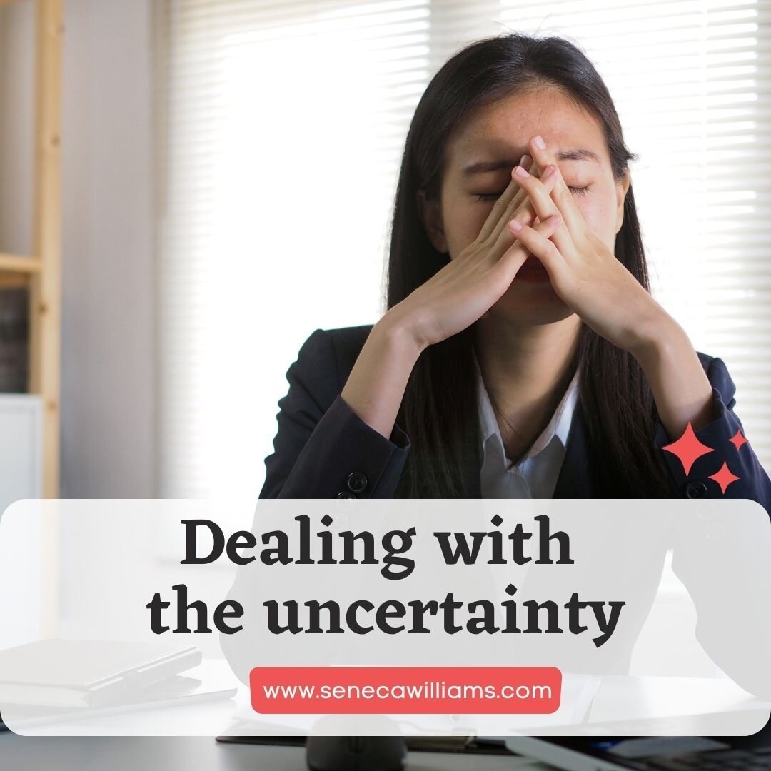 Does uncertainty make you feel anxious? It doesn't have to when you feel like you have 3 things.⁣
1. Autonomy
2. Competence
3. Community 

Let's chat

Contact Info: 

Website: www.senecawilliams.com 

Email:support@senecawilliams.com

No DMs. DMs are