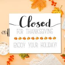 MOMs Closed for Thanksgiving 