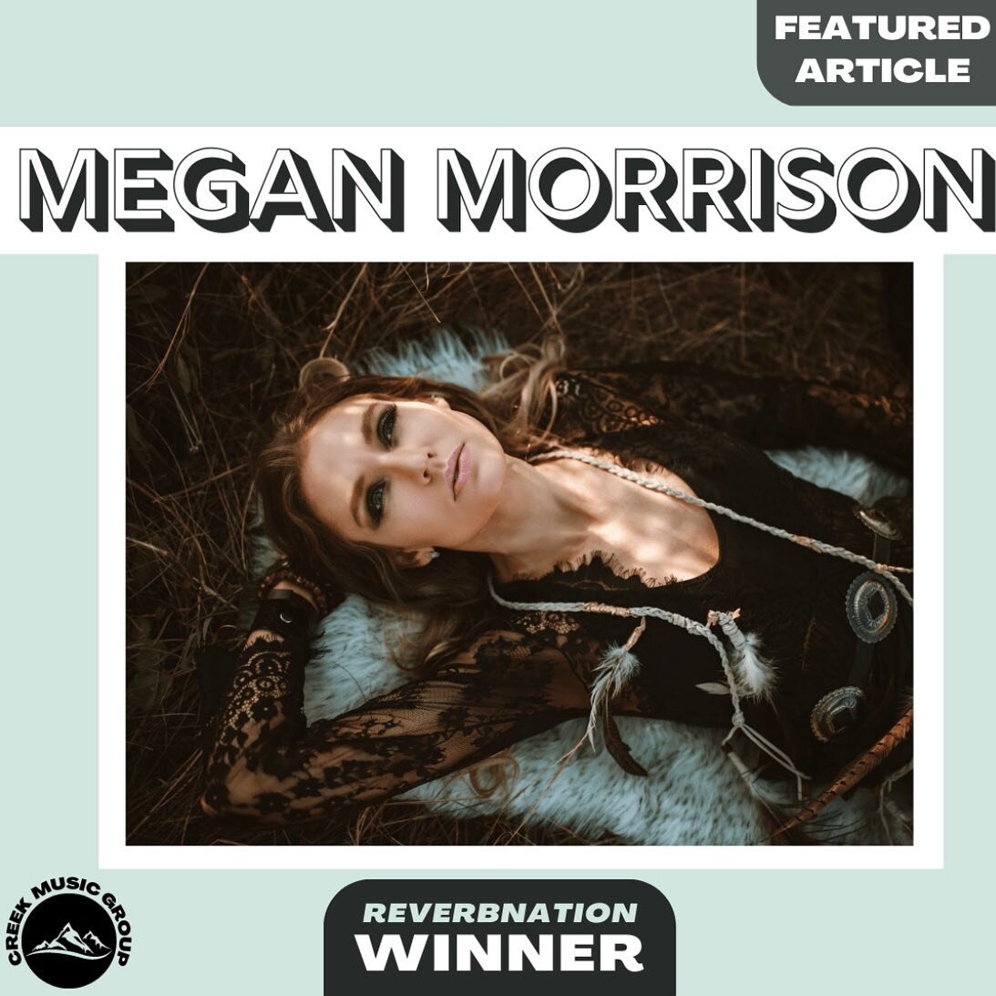 A big thank you goes out to @creekmusicgroup and reverbnation for this amazing article! I&rsquo;m beyond flattered! 🖤
⠀⠀⠀⠀⠀⠀⠀⠀⠀
Read the full article in the &ldquo;PRESS&rdquo; tab on my website! (Link in bio.☝🏼)
⠀⠀⠀⠀⠀⠀⠀⠀⠀
Who is Megan Morrison?
⠀⠀