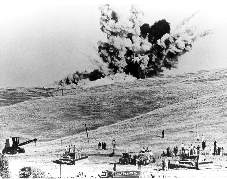 First explosive blast on November 5, 1939.