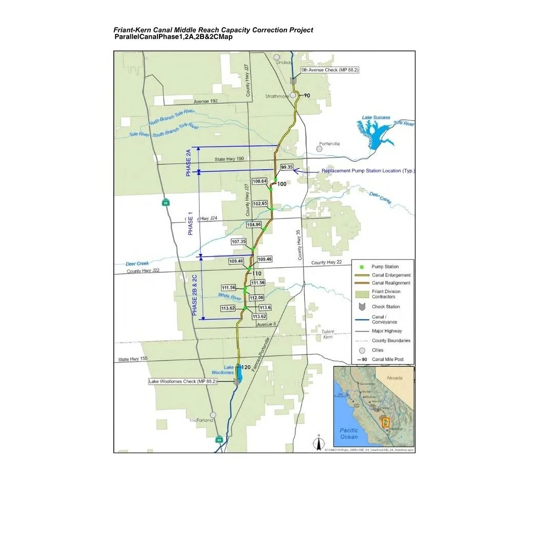 The Phase 1 Pump Stations Project includes 13 replacement pump stations strategically located throughout the Middle Reach project area to support reliable water deliveries to Friant contractors and local water districts.