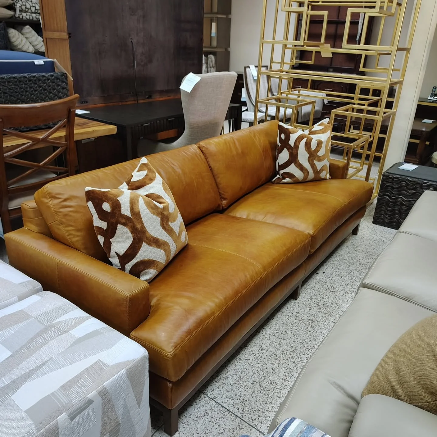 Leather sofas
