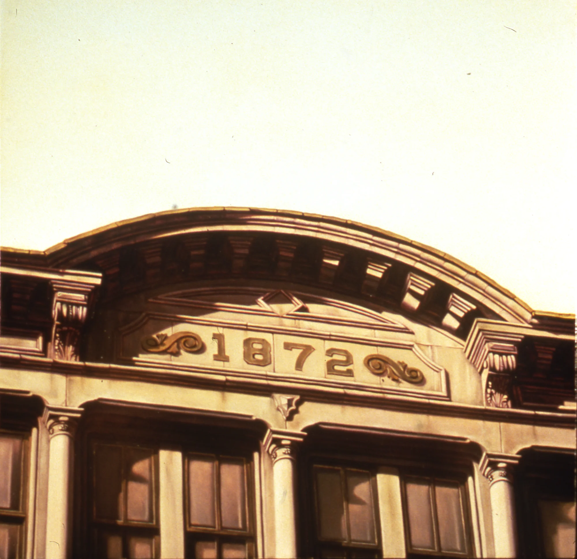  1872,&nbsp;12"x12", 1994, Oil on Masonite, Collection: Connie Vick, PA 