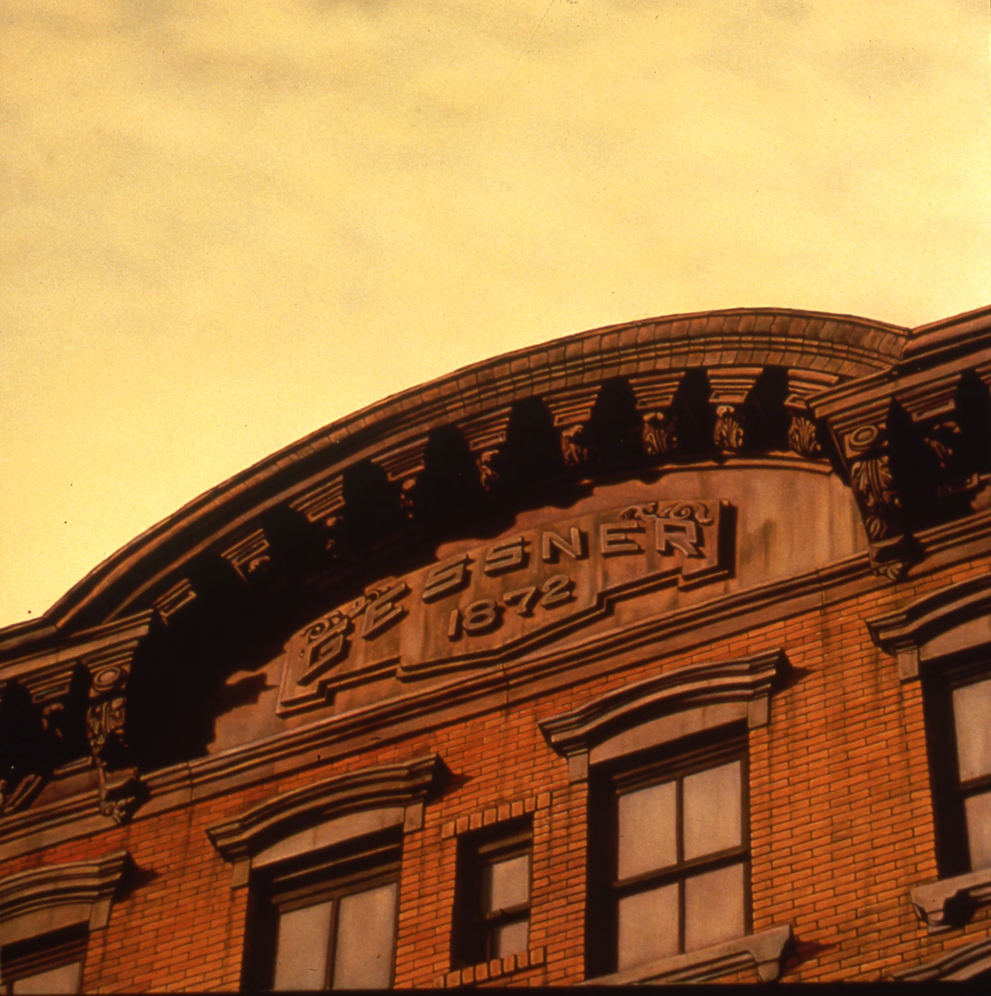  Gessner 1872,&nbsp;12"x12", 1994, Oil on Masonite, Collection: Exxon Corporation, TX 