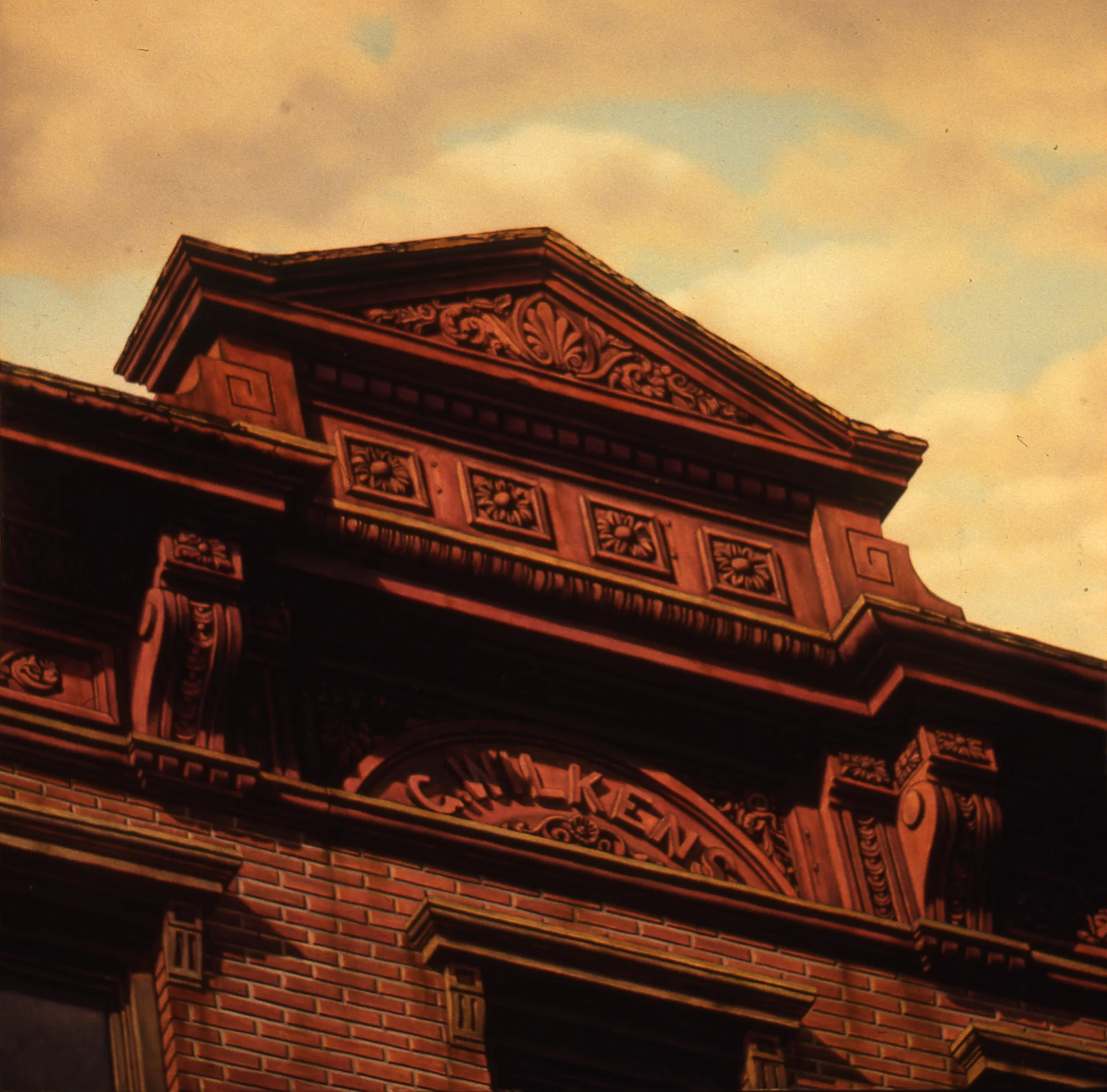  G. Wilkens,&nbsp;12"x12", 1994, Oil on Masonite, Collection: Paterson, Webb &amp; Tyler, NY 