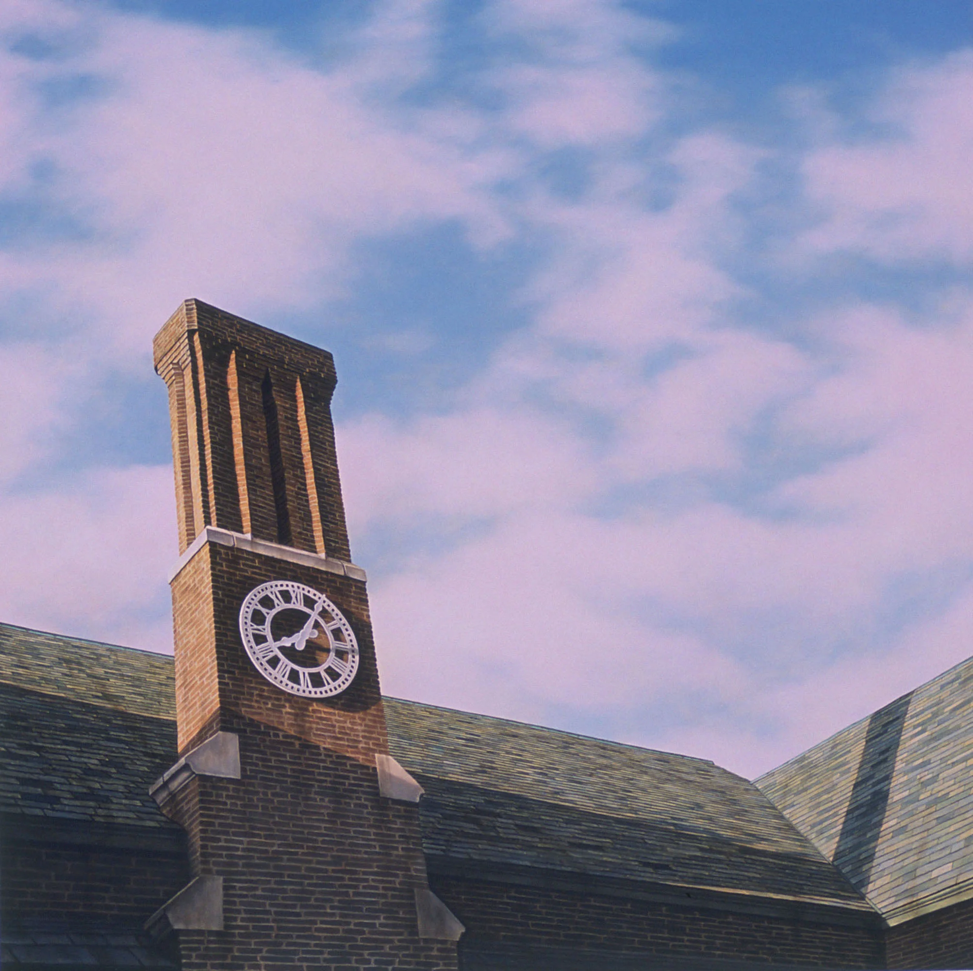  Oak Hill Clock, 24"x24", 2002, Oil on Panel, Collection: Ty Hookway, NY 