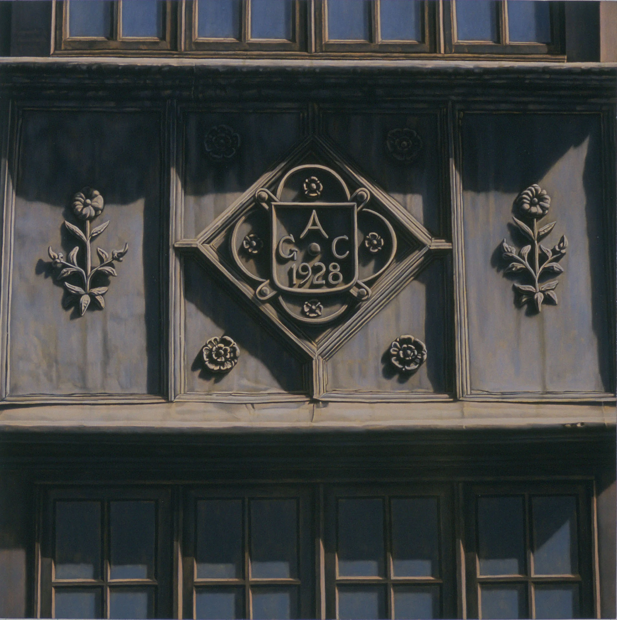  A.G.C. - 1928, 22"x22", 2009, Oil on Panel, Collection: Jon and Vicki Warner, PA 