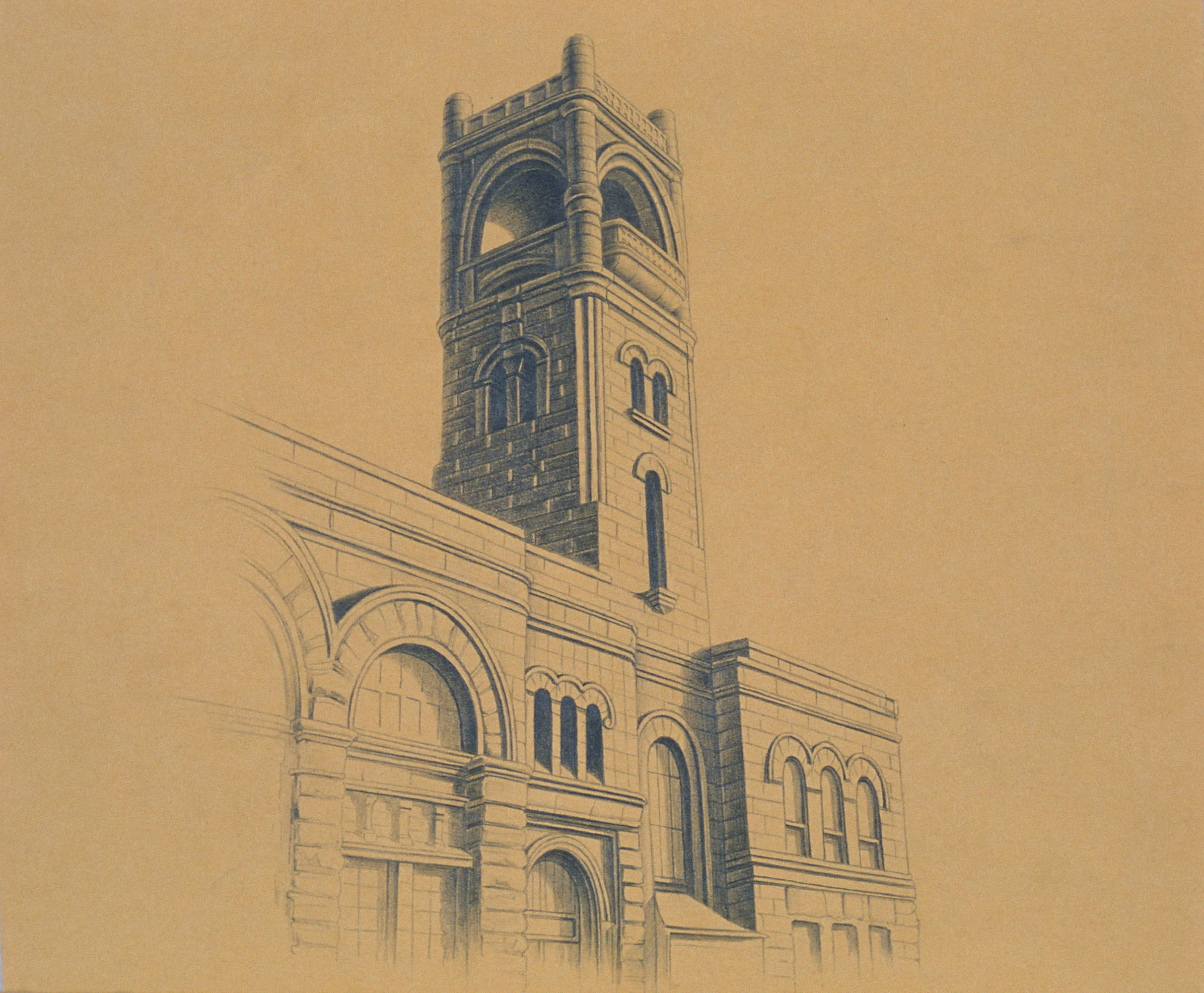  1883,&nbsp;10"x10", 2012, Graphite and Oil Pigment on Paper, Private Collection 