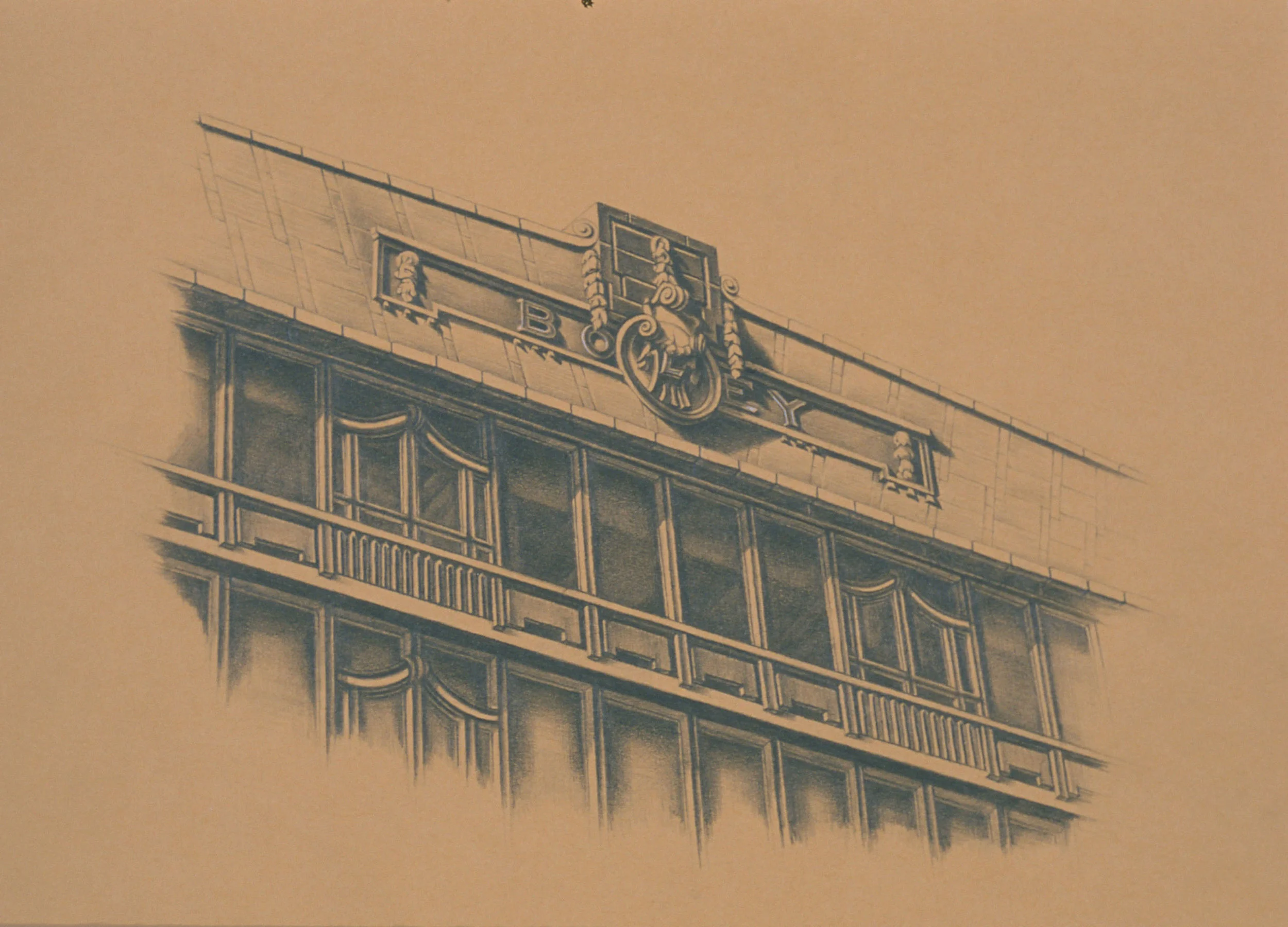  Boley,&nbsp;10"x10", 2012, Graphite and Oil Pigment on Paper, Private Collection 