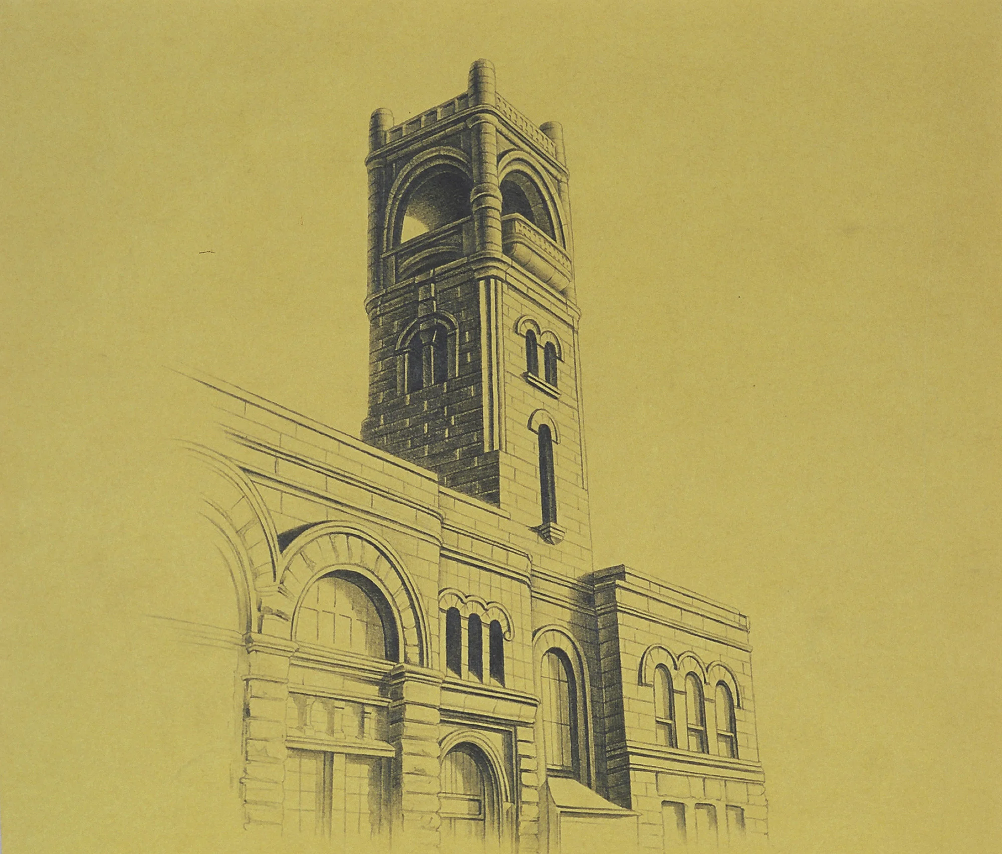 1883, 10"x10", 2012, Graphite and Oil Pigment on Paper, Private Collection