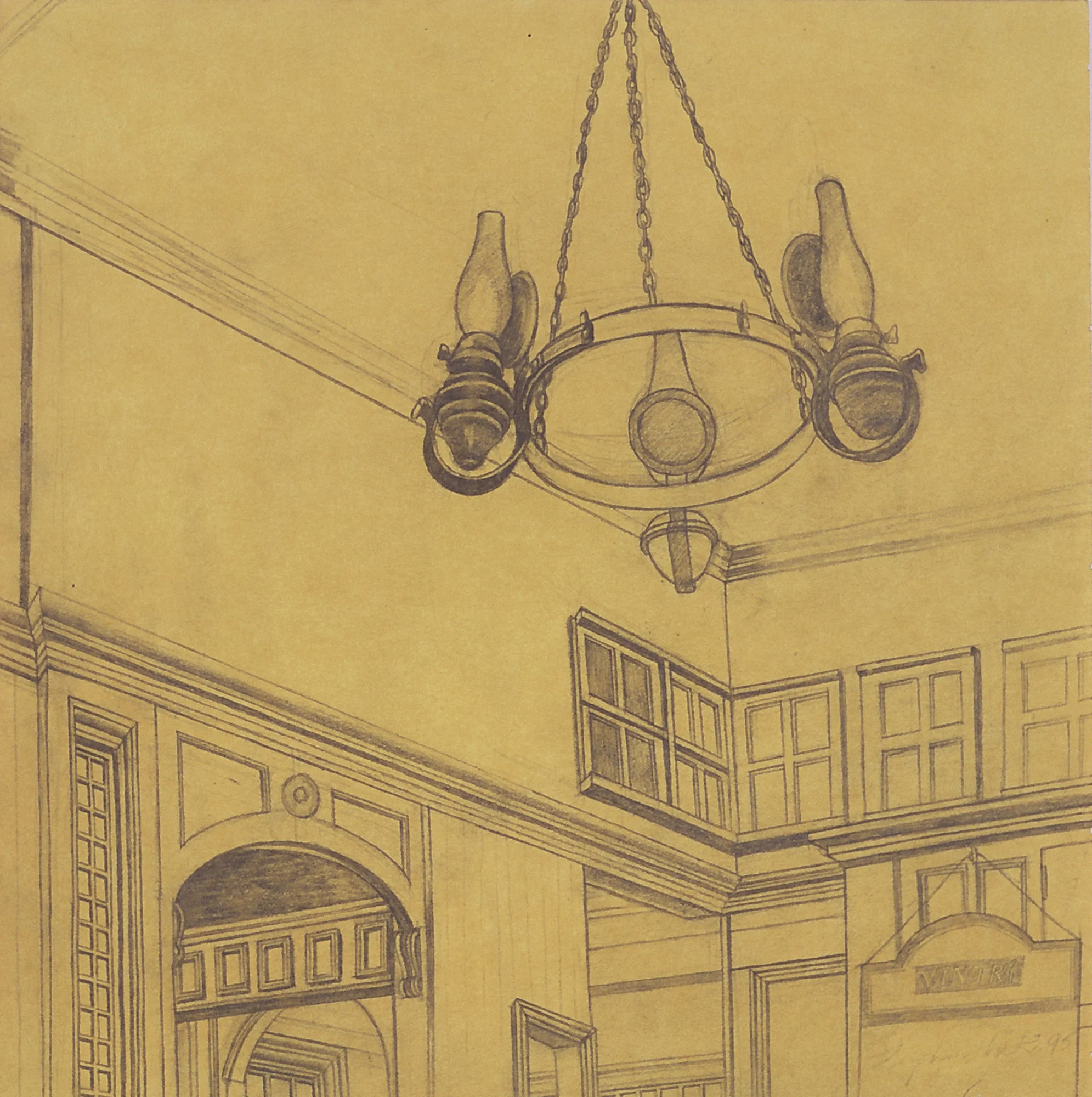  10"x10", 1995, Graphite and Oil Pigment on Paper, Price on Request 