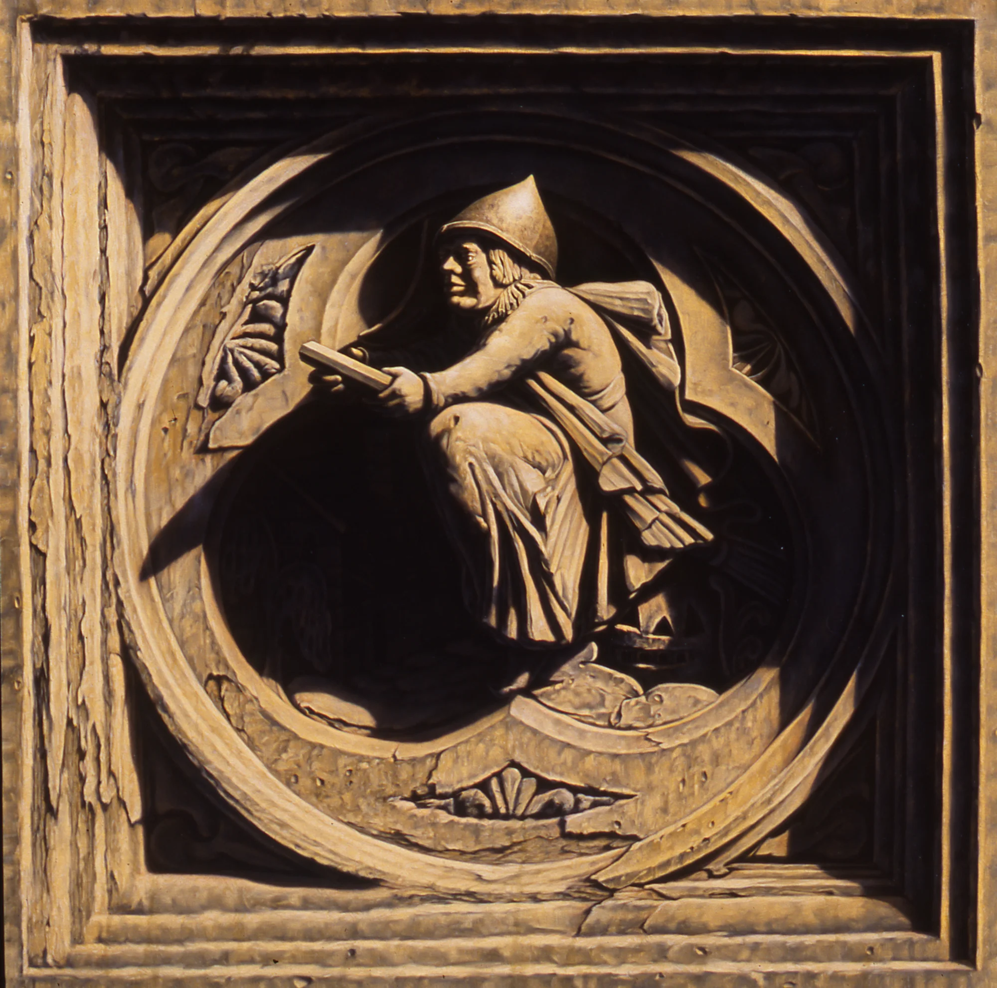  Flying Witch with Jack-O'-Lantern, 19"x19", 2010, Oil on Panel, Price on Request 