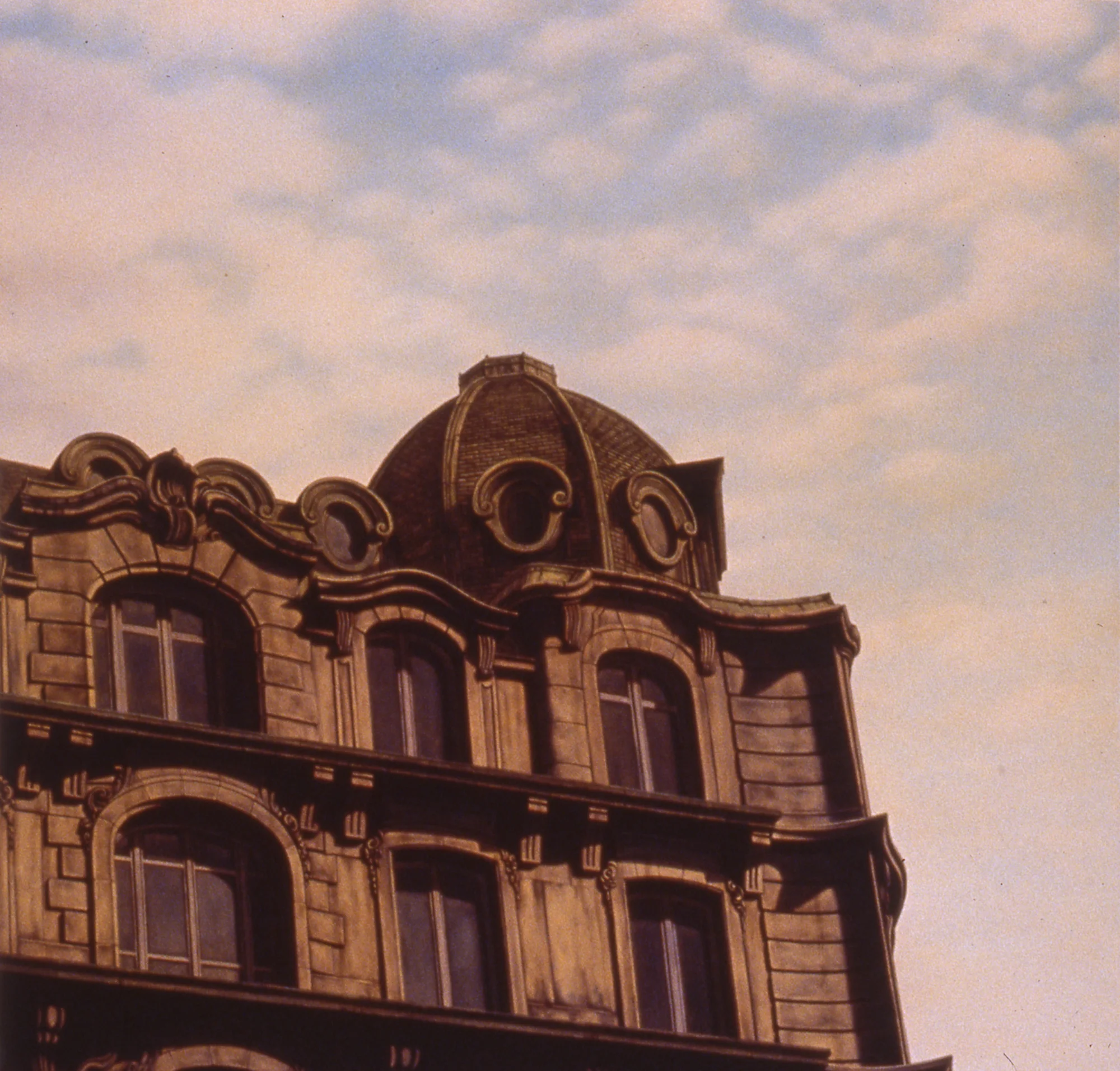  Boulevard Houssman, 24"x24", 1997, Oil on Masonite, Private Collection 