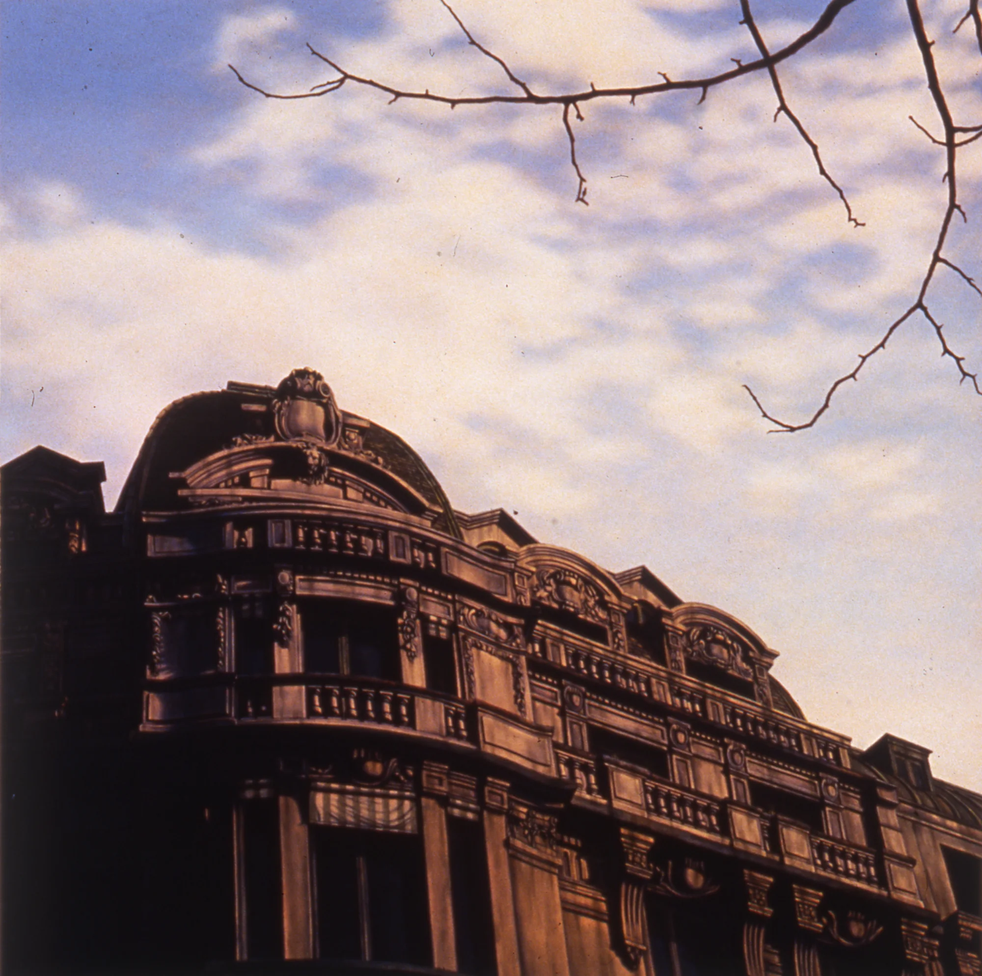 Saint Germain, 24"x24", 1997, Oil on Masonite, Collection: Michael Fields, MO