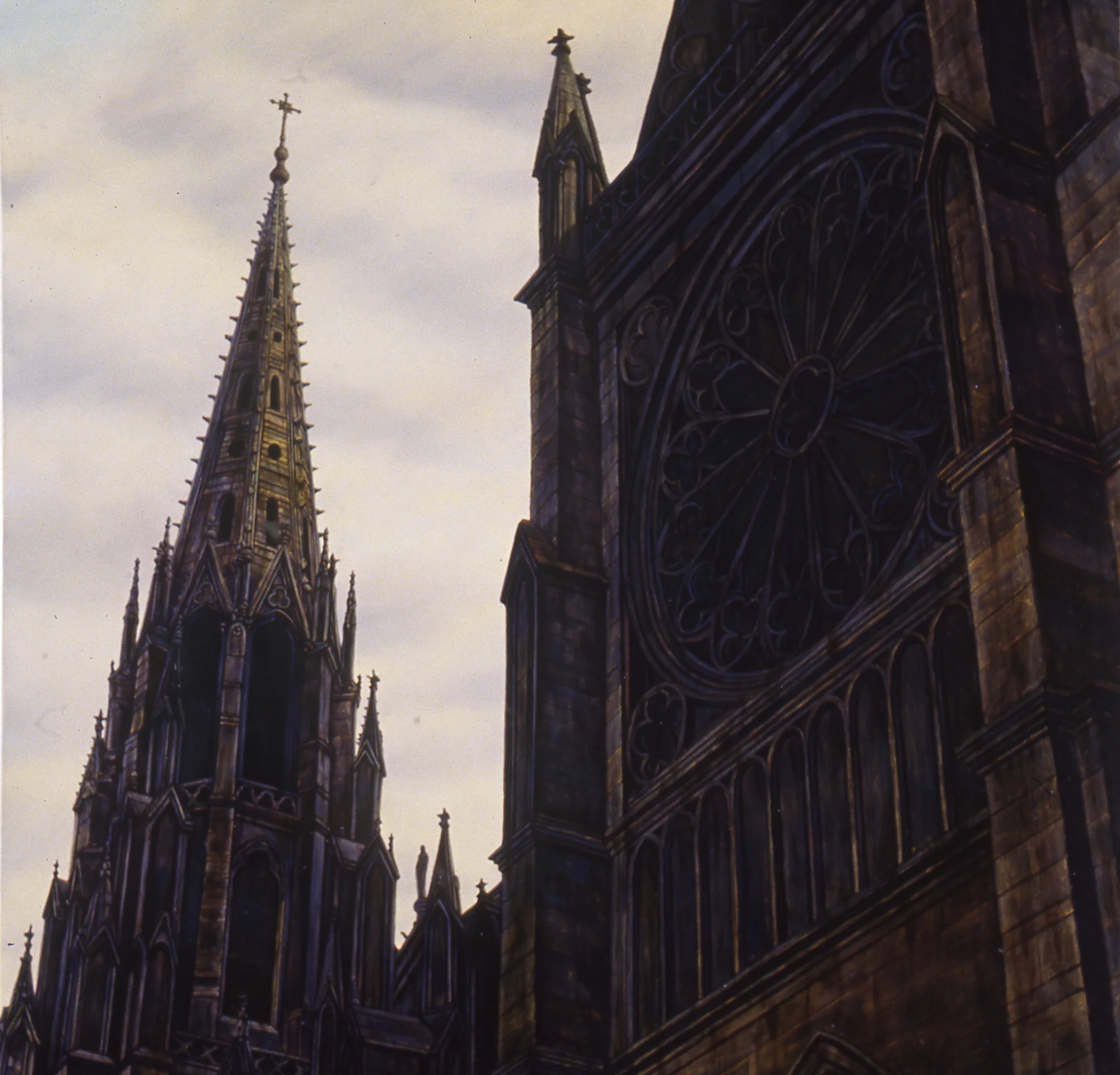 Notre-Dame, 16"x16", 1996, Oil on Masonite, Price on Request