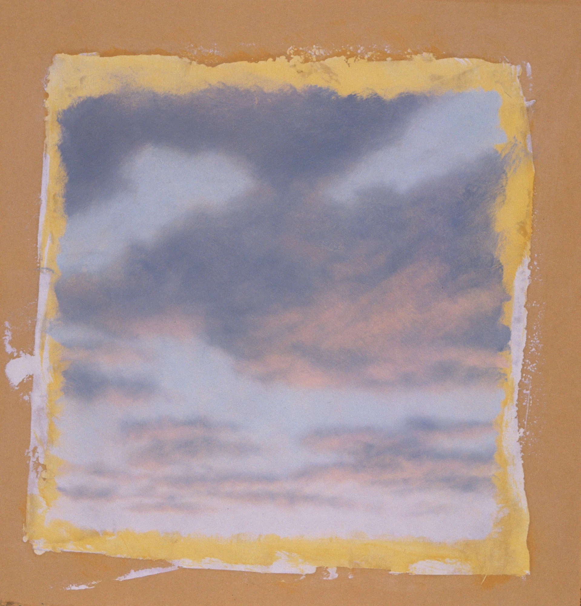  Cloud Study, 10"x10", 1996, Graphite and Oil Pigment on Paper, Private Collection 