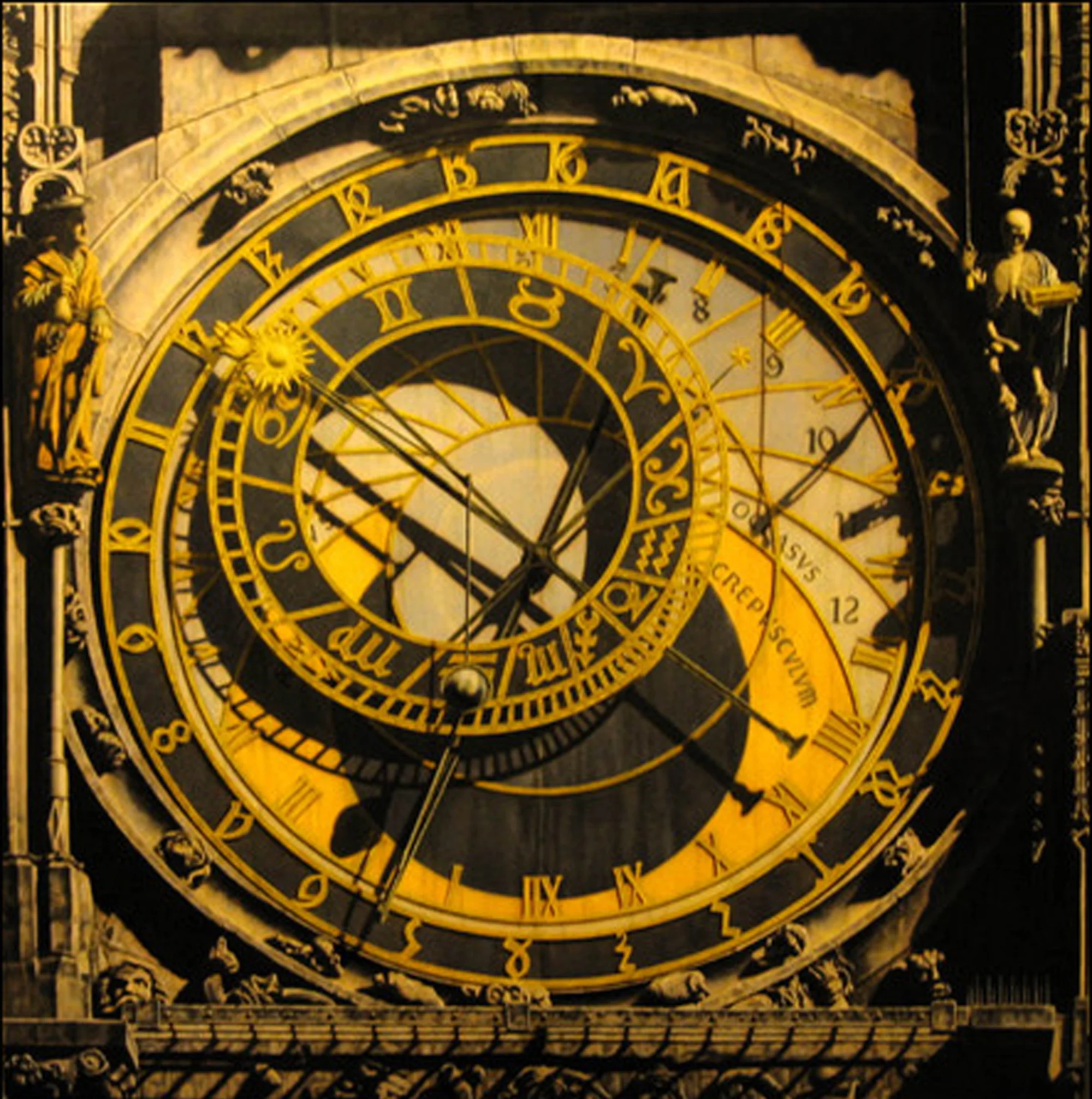 Orloj, 48"x48", 2006, Oil on Panel, Collection: Steve Friedman, CT