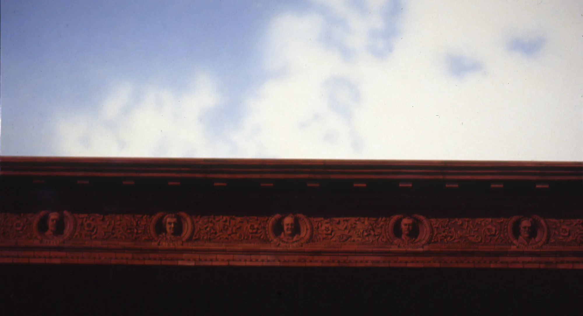  5 Heads, 36"x72", 1994, Oil on Masonite, Collection: John Blair, PA 