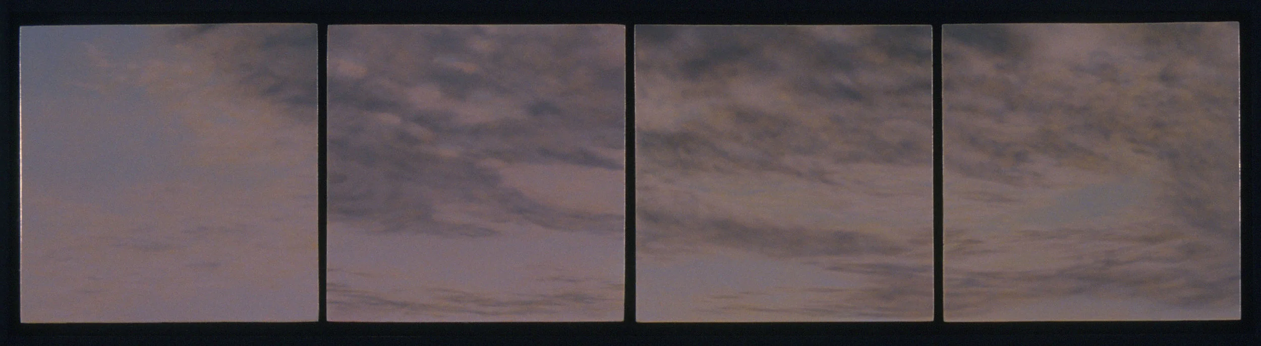  Sequential Venice Sky's, 8"x24", 2000, Oil on Panel, Collection: Tom and Kathleen Maher, NY 