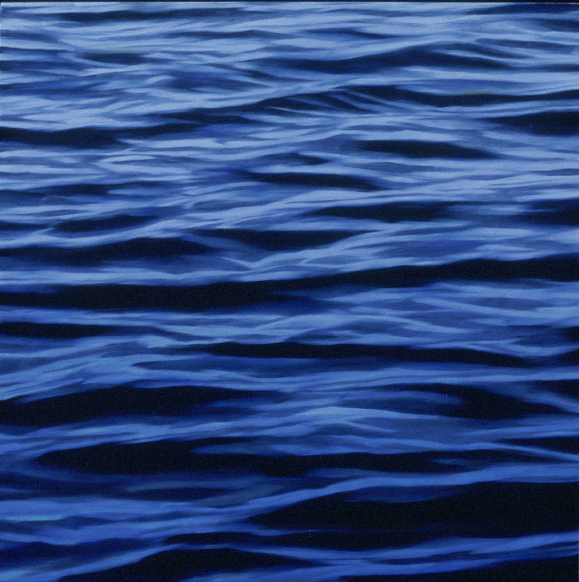  Westhampton Water, 8"x8", 2000, Oil on Panel, Collection: Mark and Gina Cappiello, NY&nbsp; 