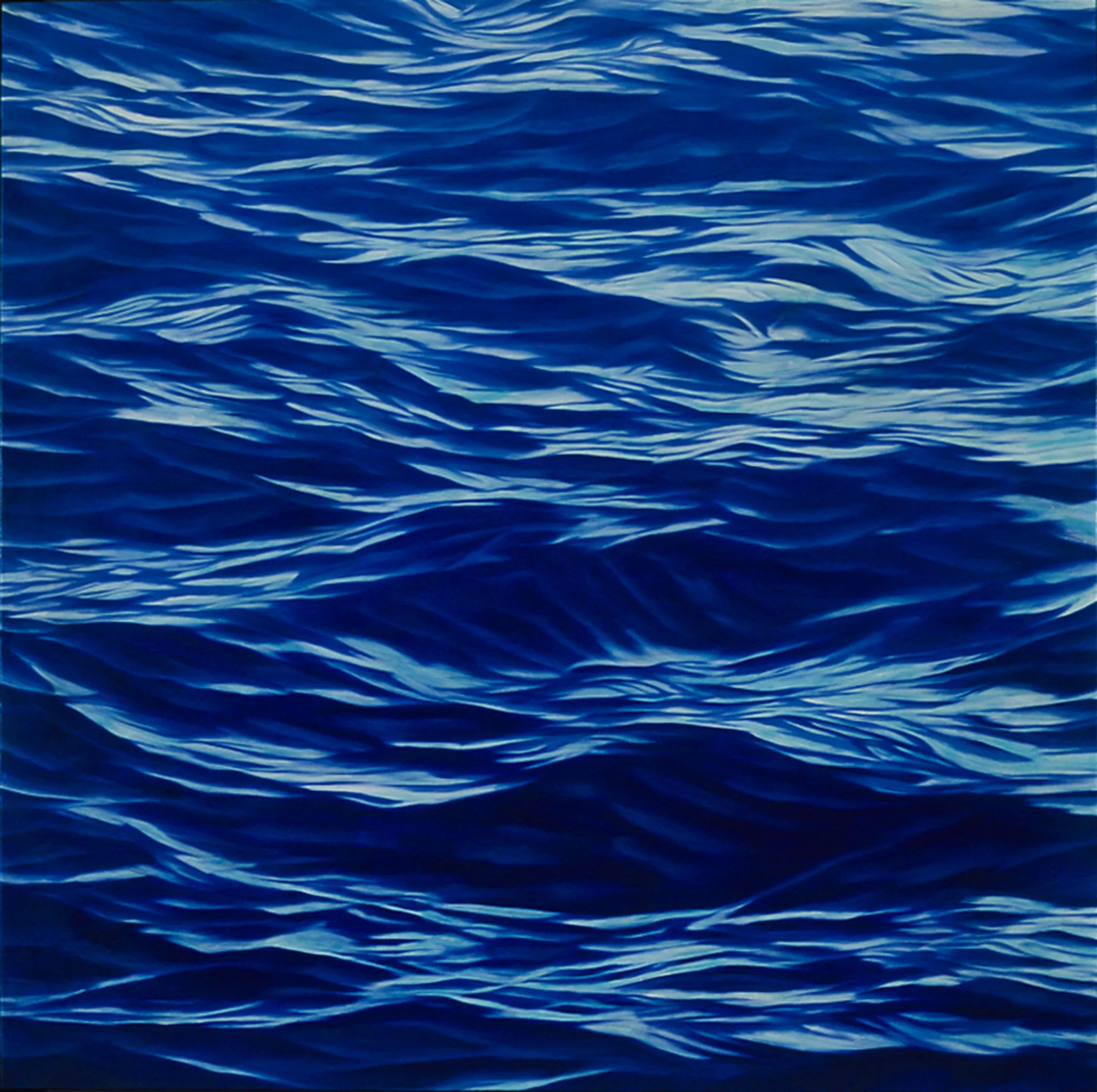  Water, 8"x8", 2000, Oil on Panel, Collection: Mel Wiedner, NY 