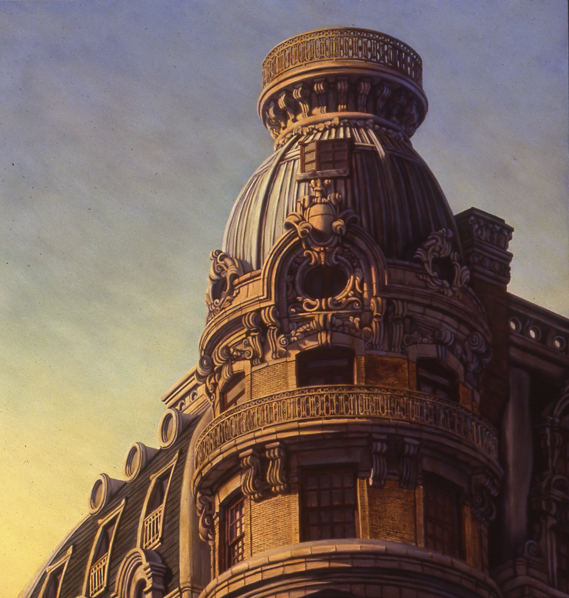 Ansonia, 48"x48", 1990, Oil on Masonite, Collection: Joe Sipos, California
