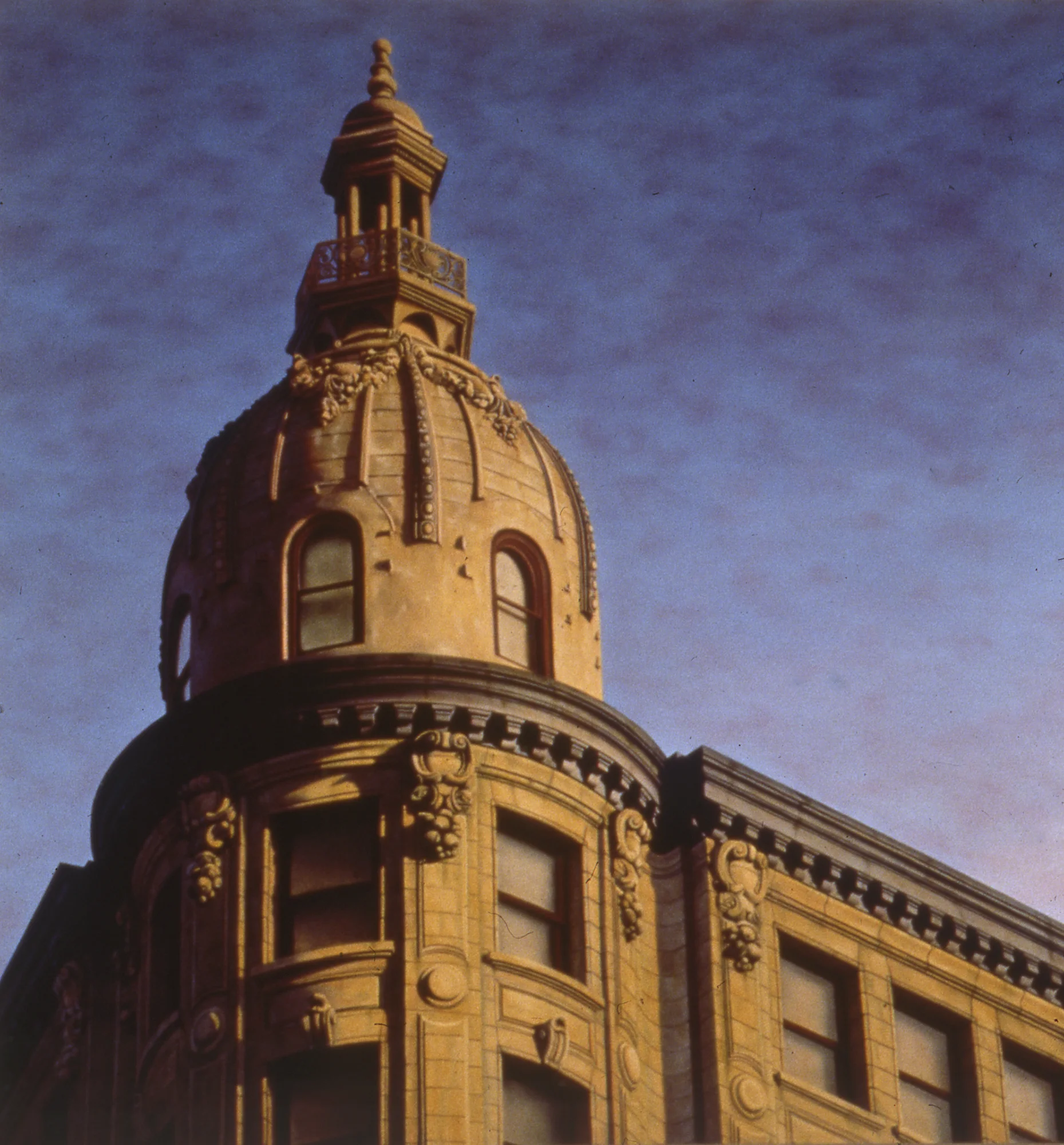 28th and Broadway, 48"x48", 1990, Oil on Masonite, Collection: Mr. & Mrs. Ford, New York