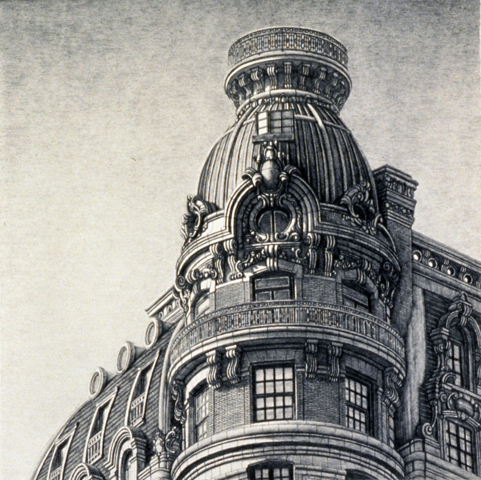  Ansonia, 6”x6”, 1990, Graphite on Paper, Private Collection 
