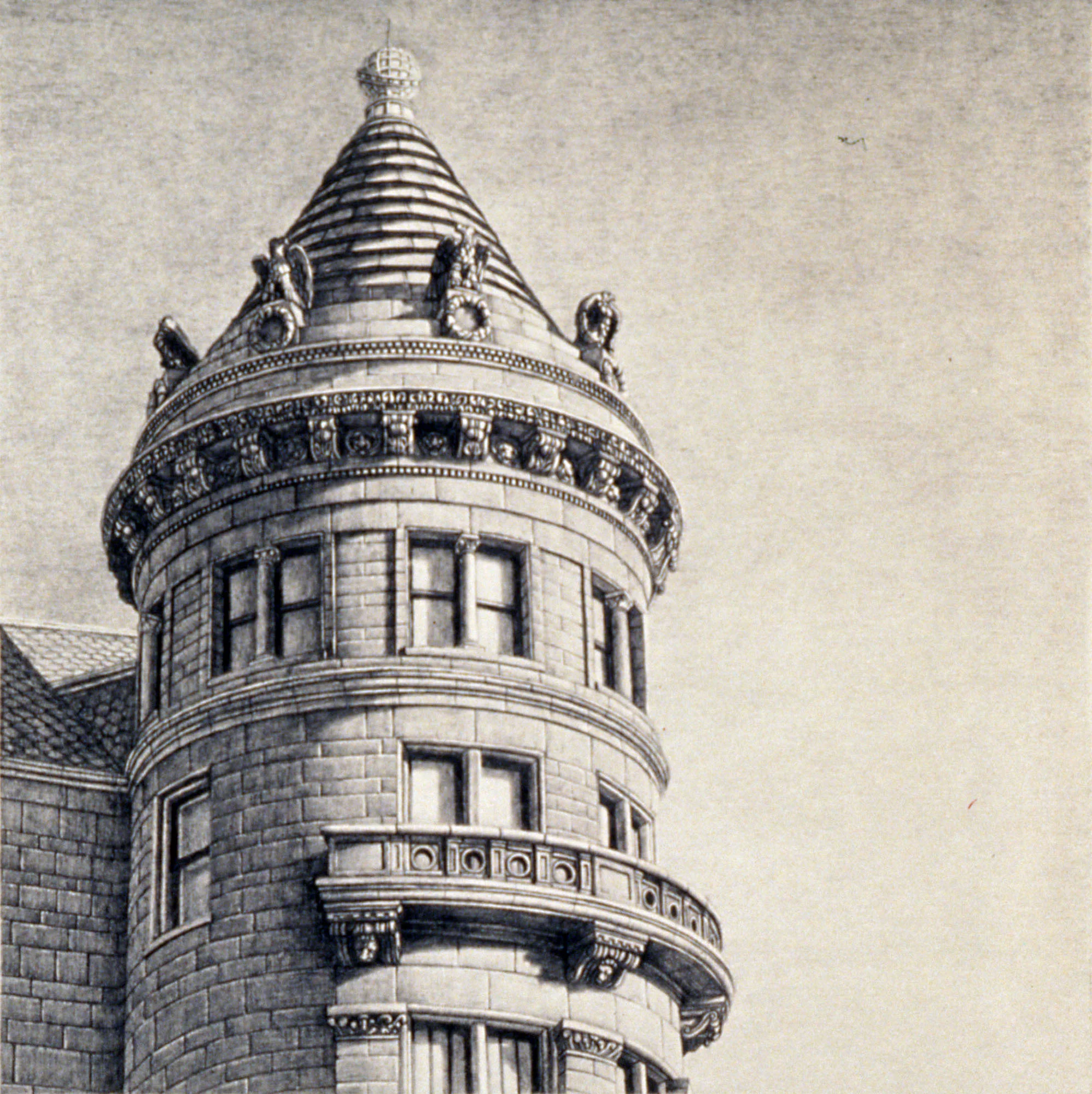  Natural History, 6”x6”, 1990, Graphite on Paper, Collection: Mr. &amp; Mrs. Ford, New York 