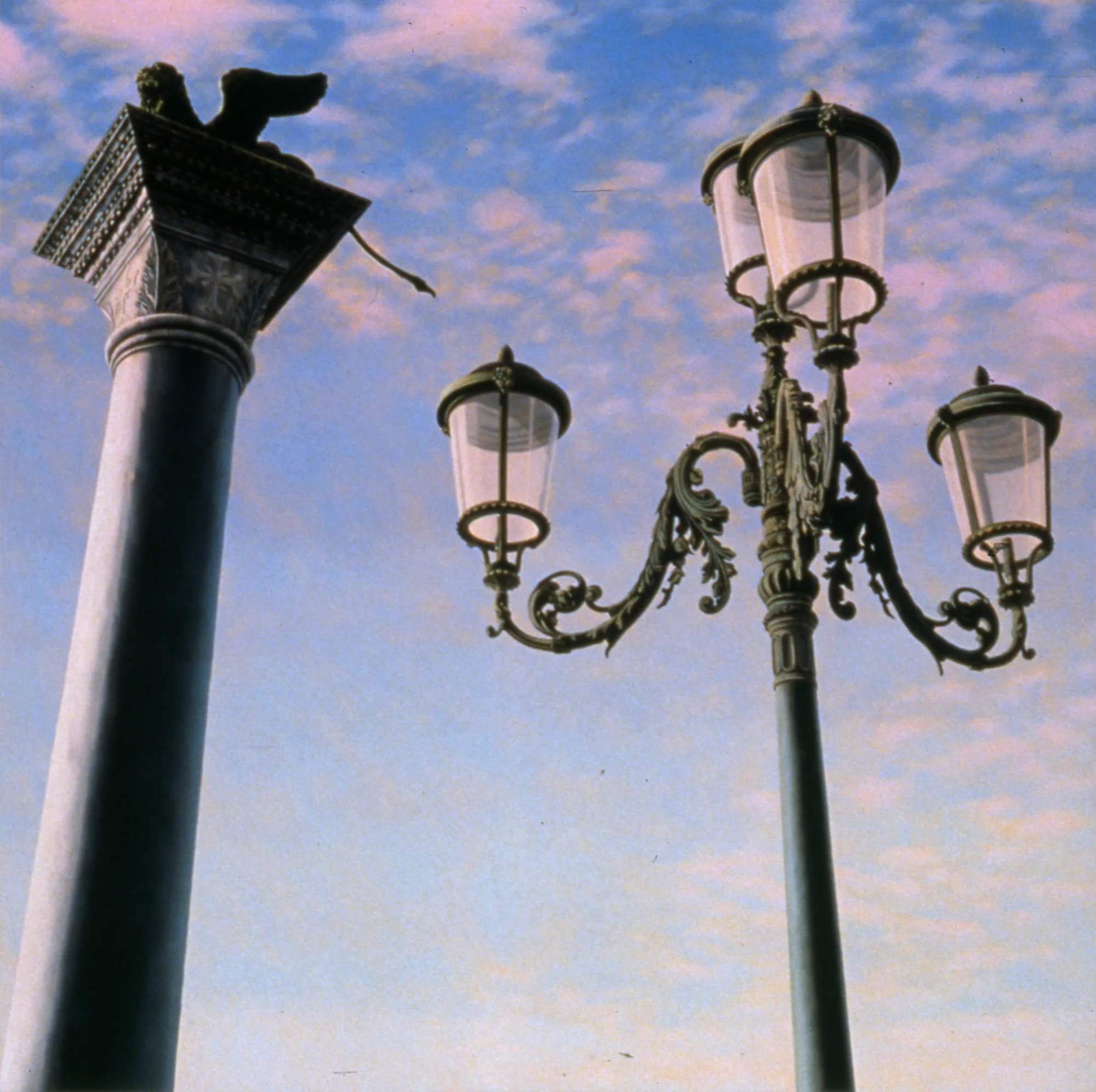  Lion of St. Mark,&nbsp;24"x24", 1999, Oil on Masonite, Collection: Connie Vick, PA 