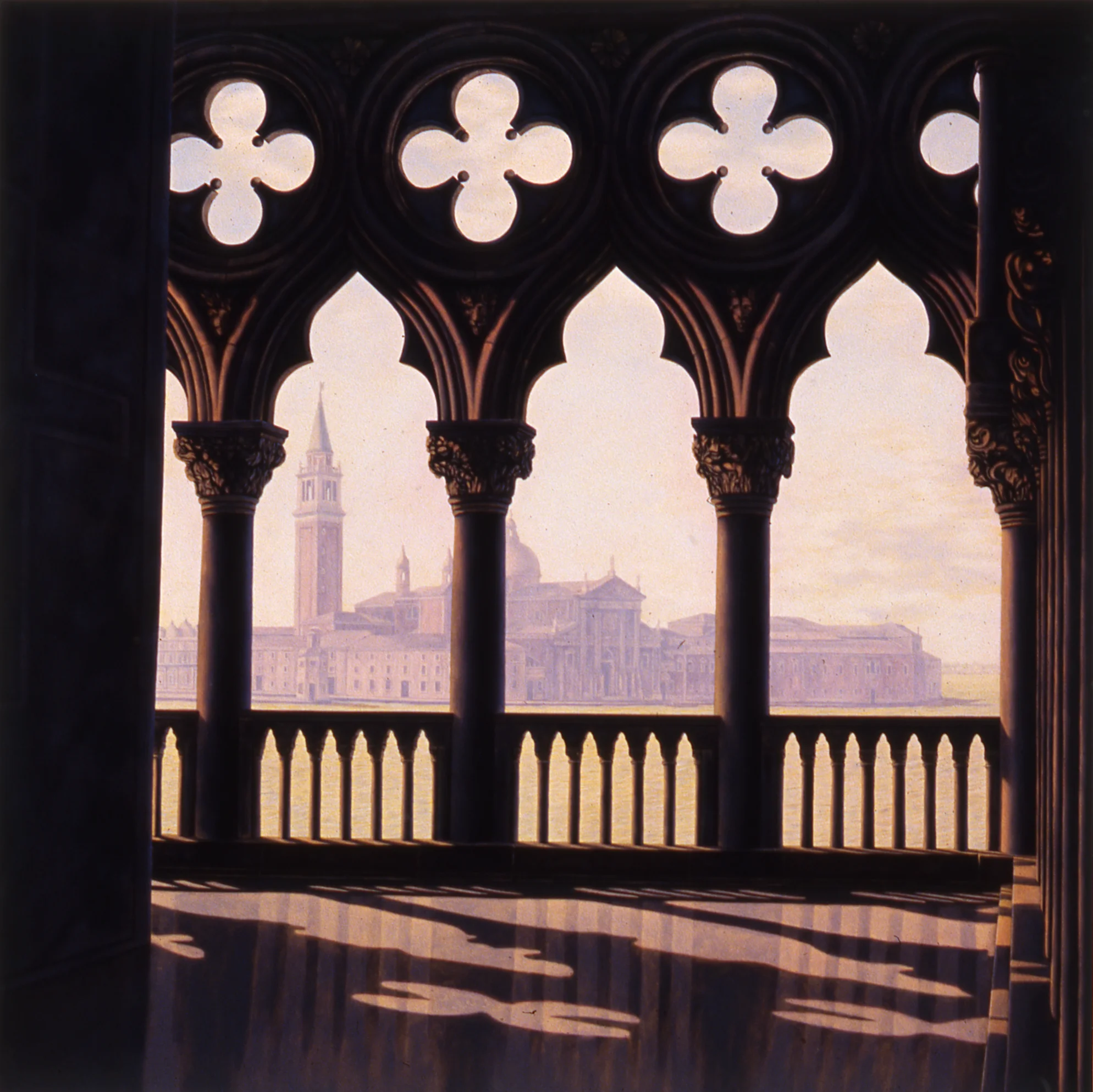  San Giorgio Maggiore, 24"x24", 1998, Oil on Masonite, Collection: Mr. &amp; Mrs. Frank Wisneski, NY 