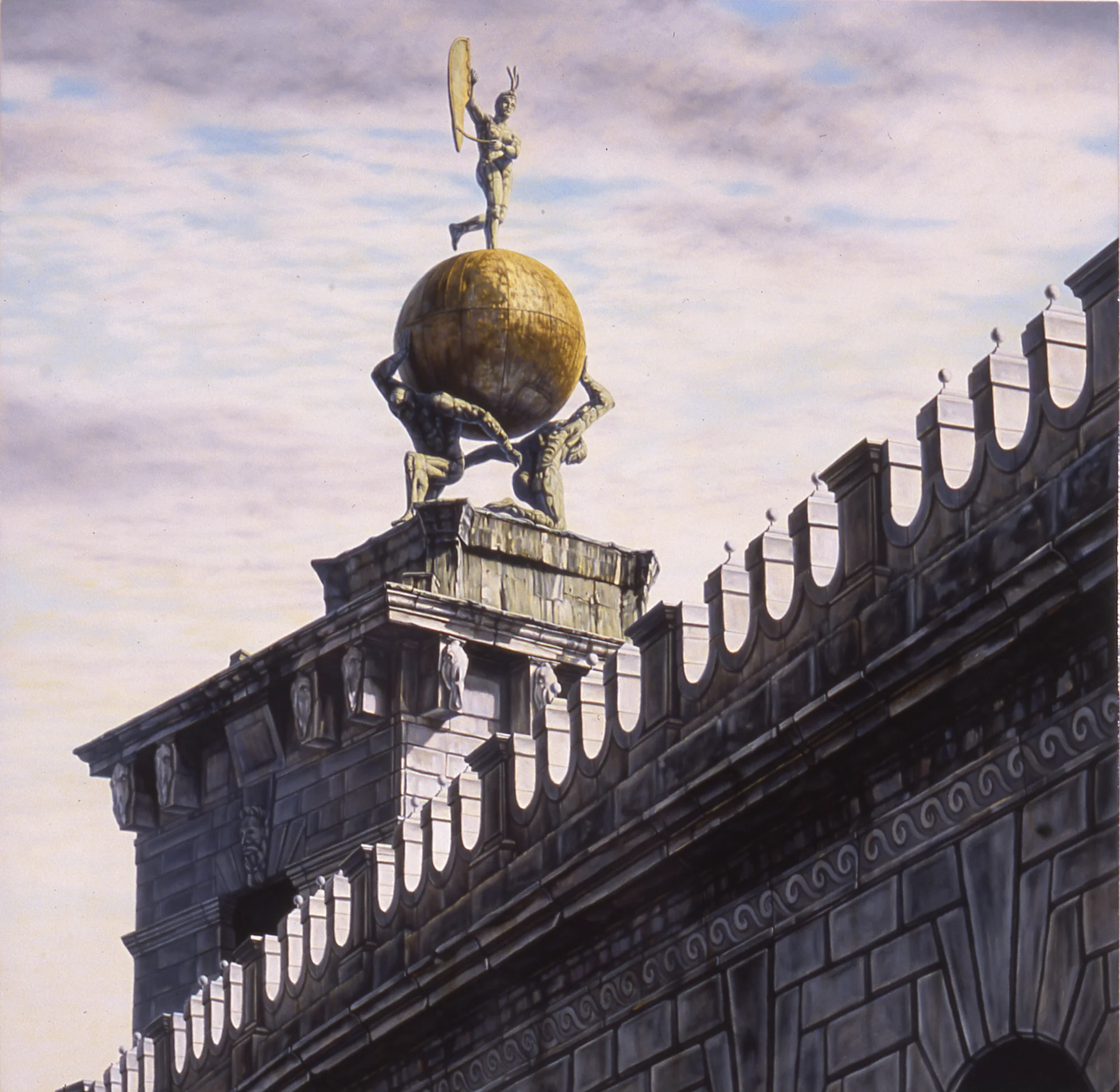  Dogana Di Mare, AM,&nbsp;24"x24", 1999, Oil on Masonite, Private Collection 