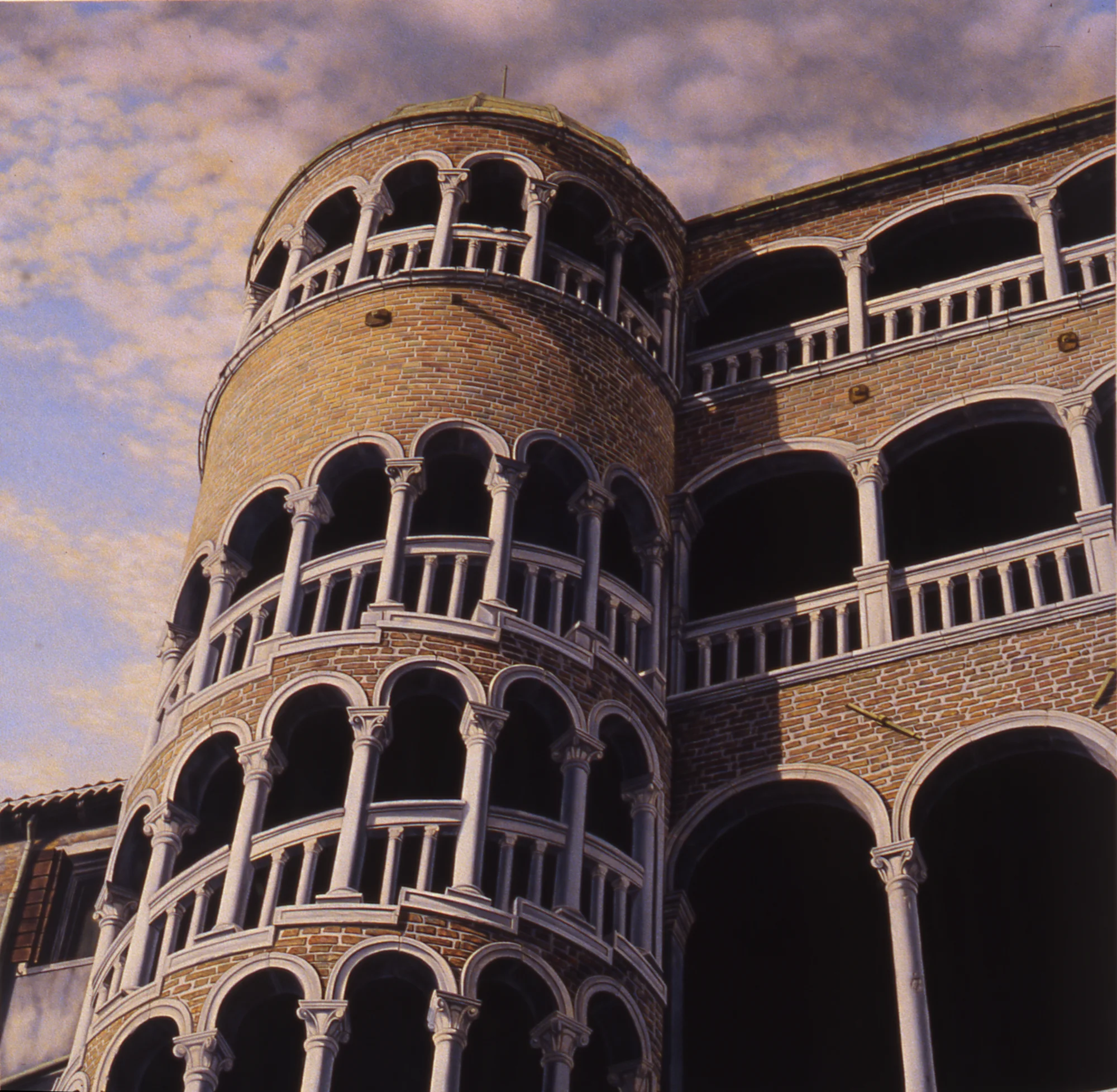  Bovolo,&nbsp;24"x24", 1998, Oil on Masonite, Collection: Dr. &amp; Mrs. Rabinowitz, NY 