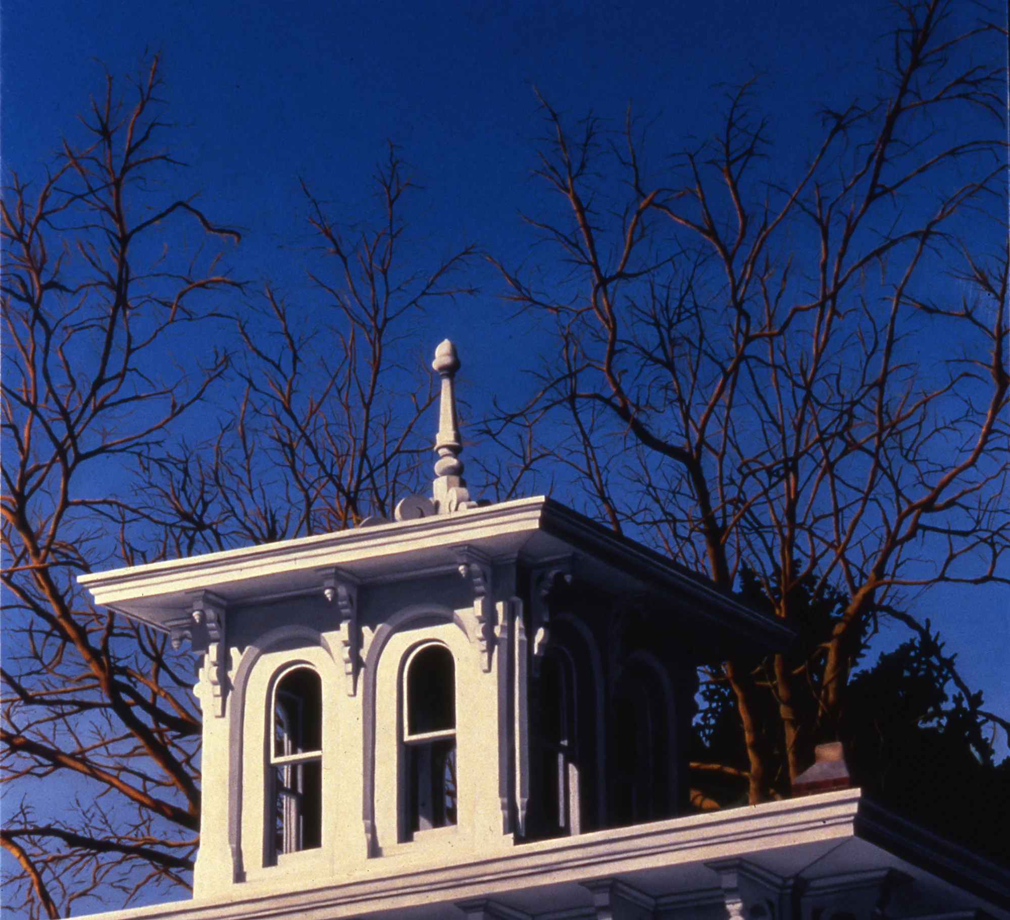  Route 44 East, 48"x48", 1990, Oil on Masonite, Collection: General Electric, New York 