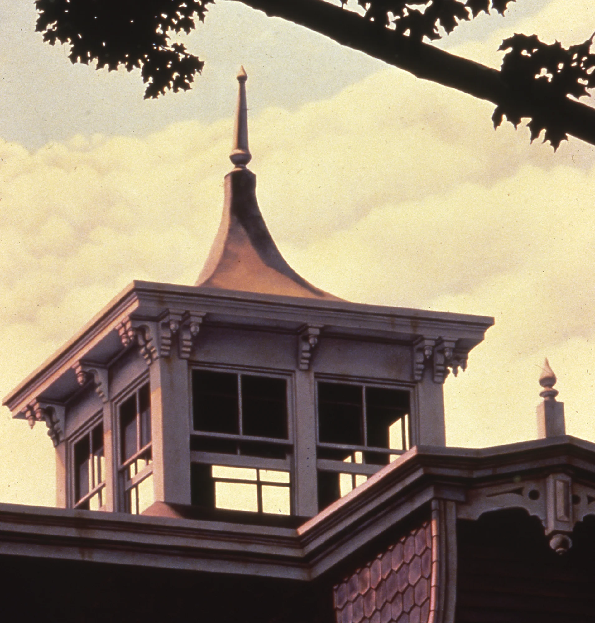  Cold Spring Harbor, 36"x36", 1990, Oil on Masonite, Collection: Roger G. Cottingham, New York 