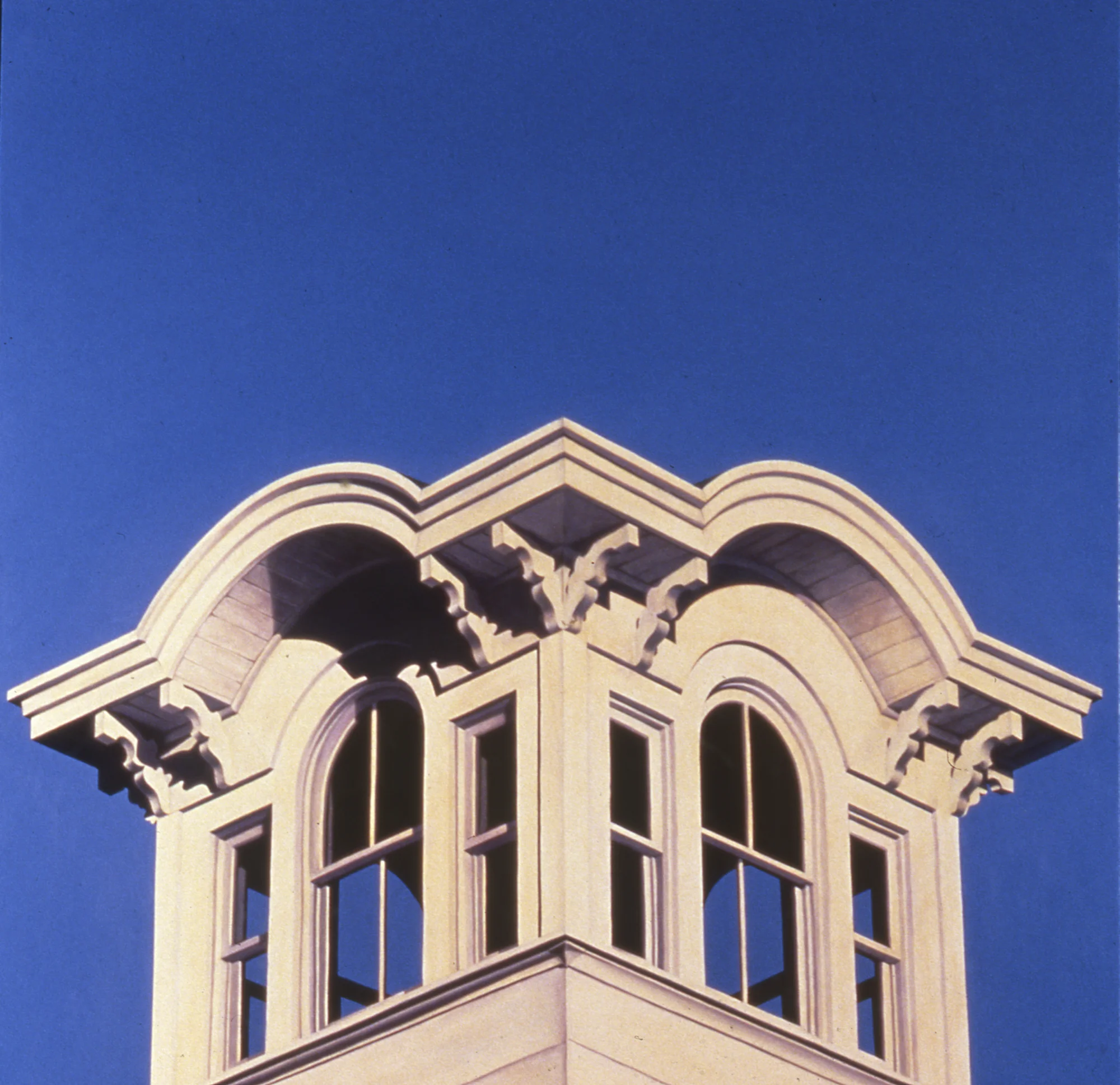  Amityville, 48"x48", 1990, Oil on Masonite, Price On Request 