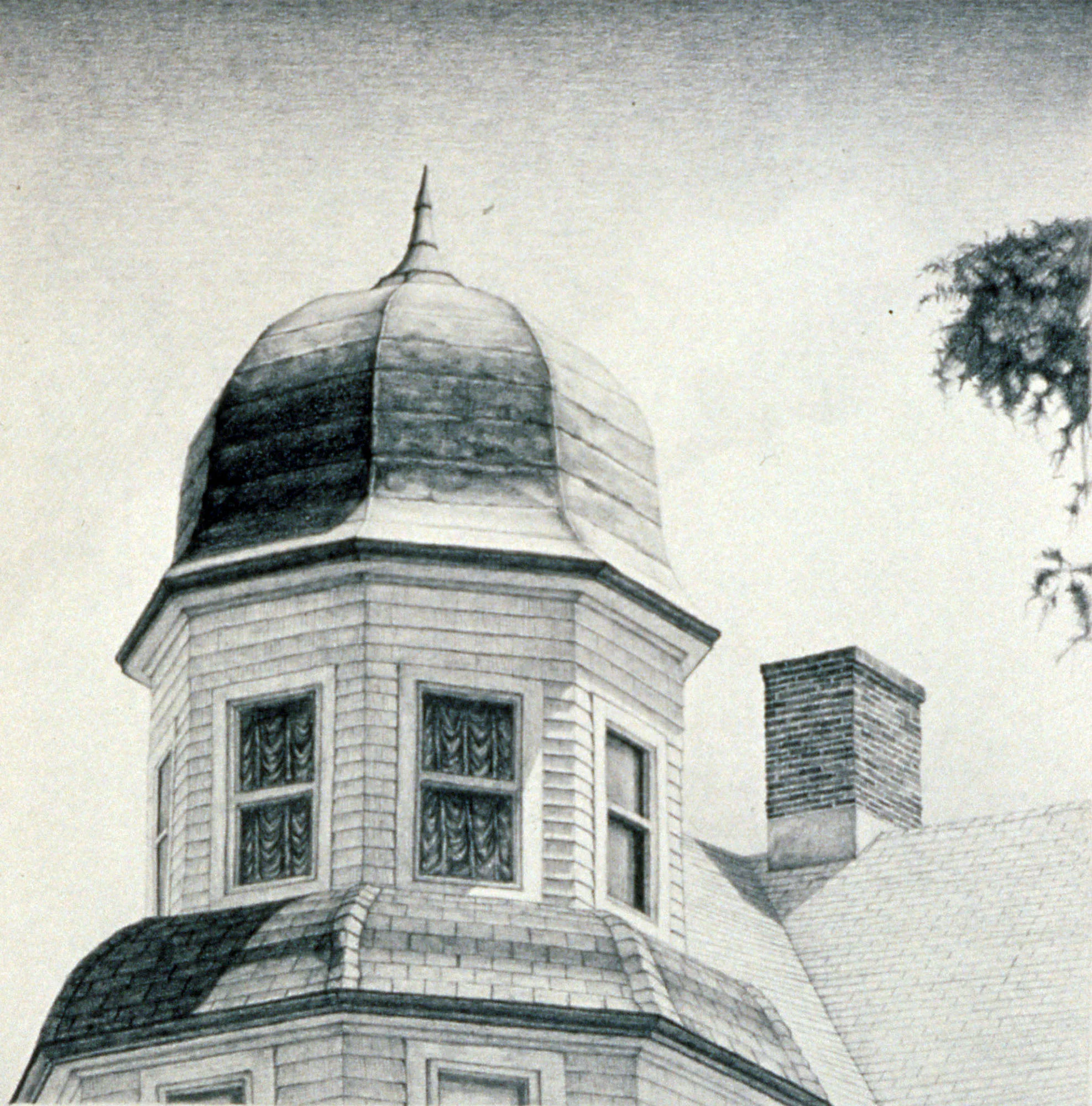  Sea Cliff Rest,&nbsp;6"x6", 1990,&nbsp;Graphite on Paper,&nbsp;Collection: Steven Doherty, Connecticut 